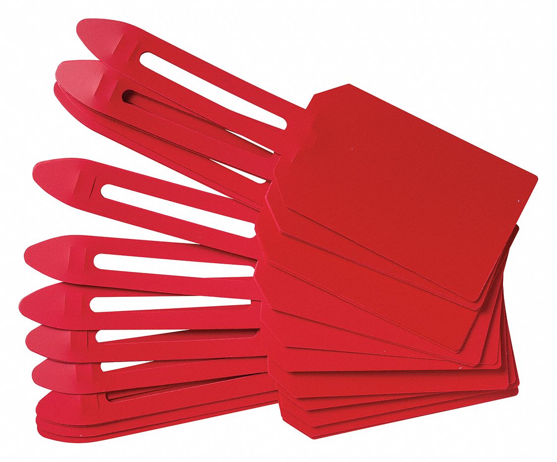 BRADY Blank Shipping Tag, Tag Material Plastic, Shipping Tag Type