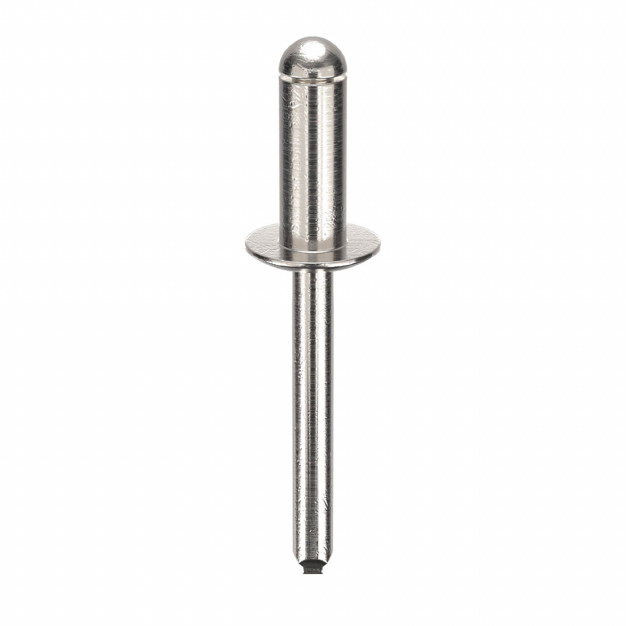 Inch, 1 61/64 in Overall Lg, Blind Rivet,1 85/89" L,1/4" dia,PK100