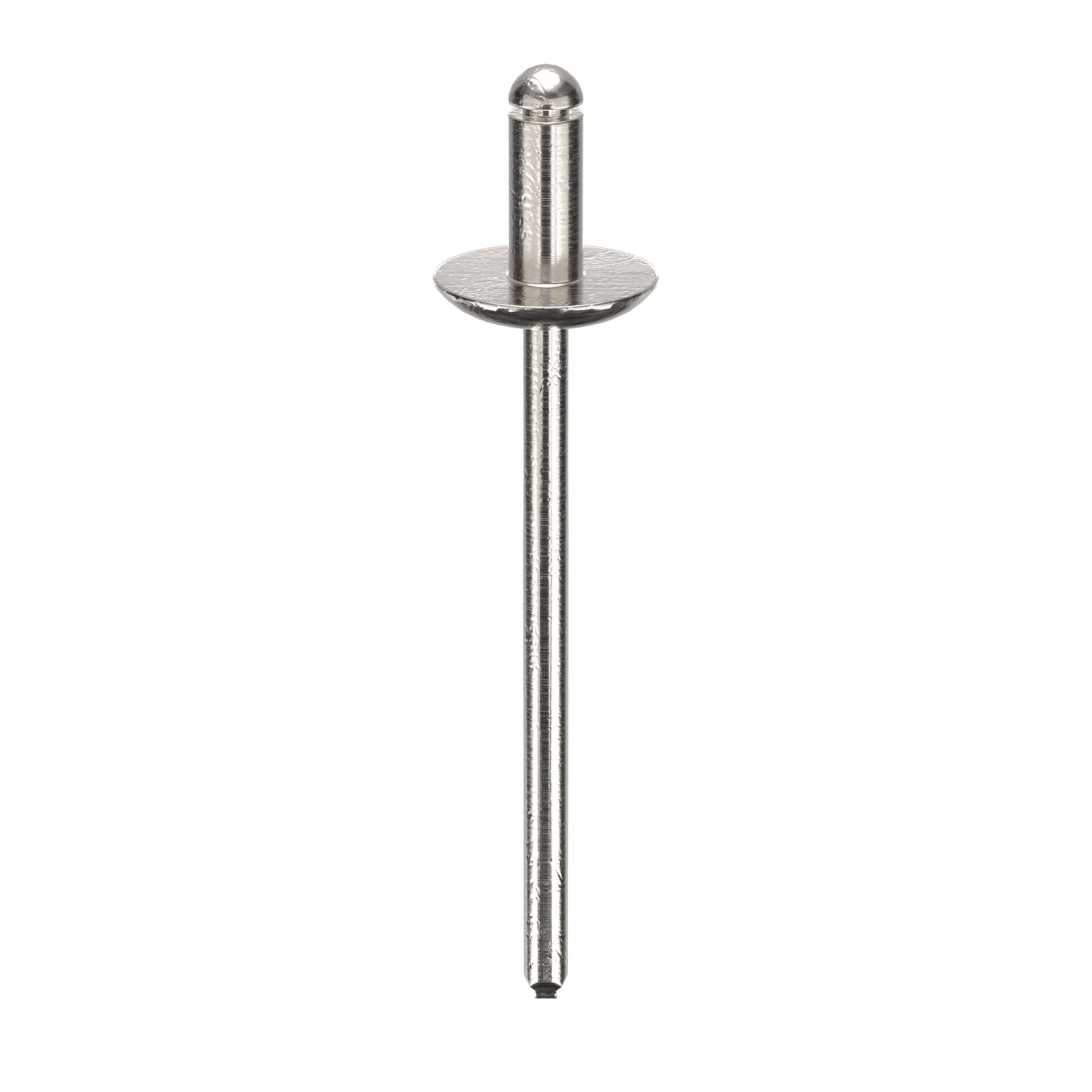 Blind Rivet, 1 36/61" L, 1/8" dia, PK500: Inch, 1 19/32 in Overall Lg, 9/32 in Body Lg, Flanged, 500 PK