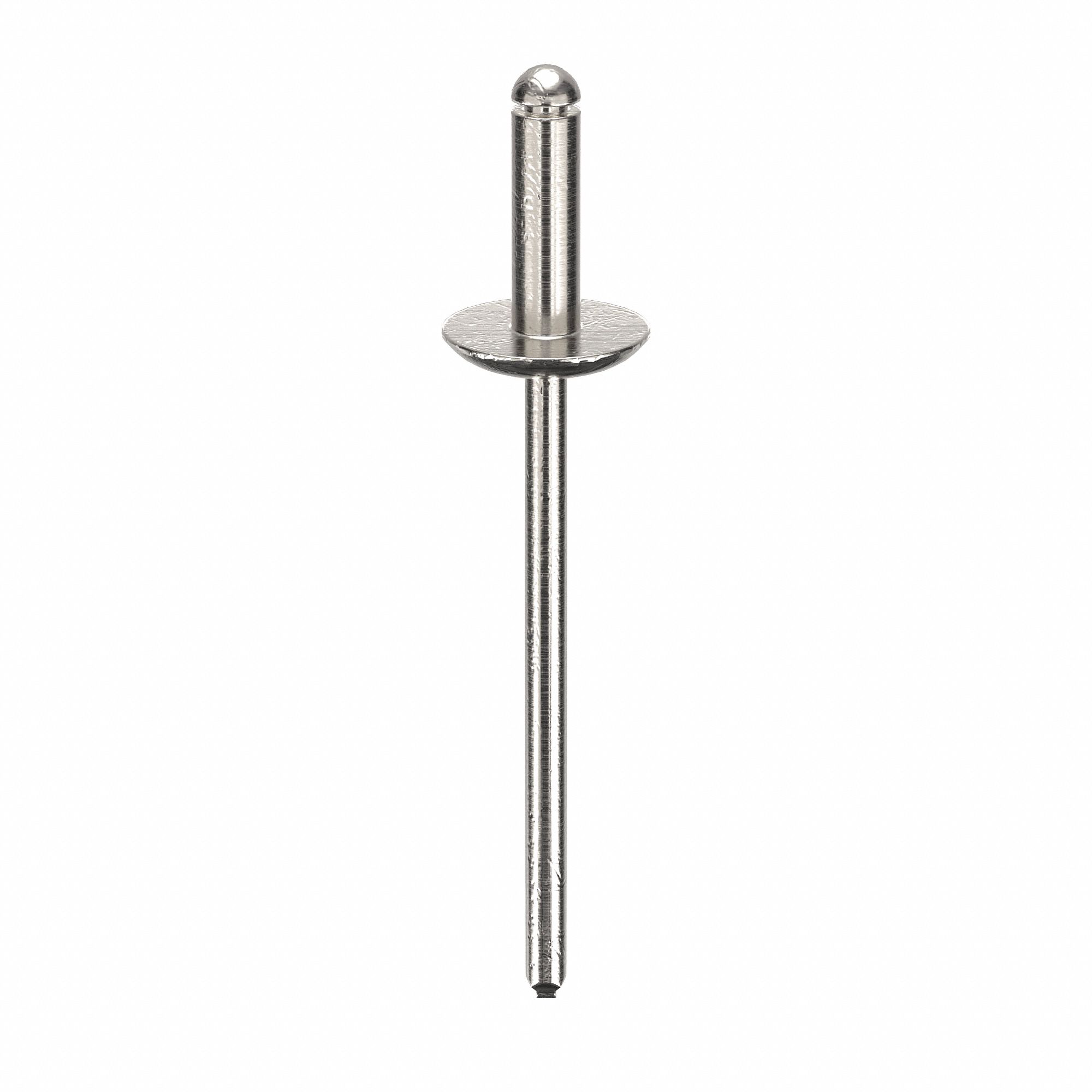 Blind Rivet, 1 5/7 in L, 1/8 in dia, PK500: Inch, 1 23/32 in Overall Lg, 13/32 in Body Lg, 500 PK