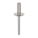 BLIND RIVET, 1 11/12 IN L, 0.188 IN DIA, INCH, 1 59/64 IN OVERALL L, 37/64 IN BODY L, 250 PK