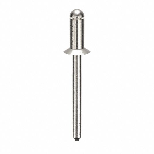 Inch, 1 11/16 in Overall Lg, Blind Rivet,1 11/16