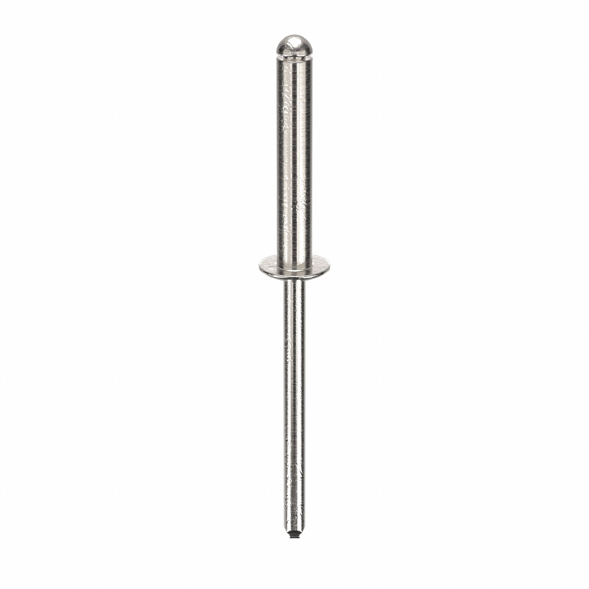 Blind Rivet, 2 9/40" L, 0.156" dia, PK500: Inch, 2 7/32 in Overall Lg, 59/64 in Body Lg, Dome, 500 PK