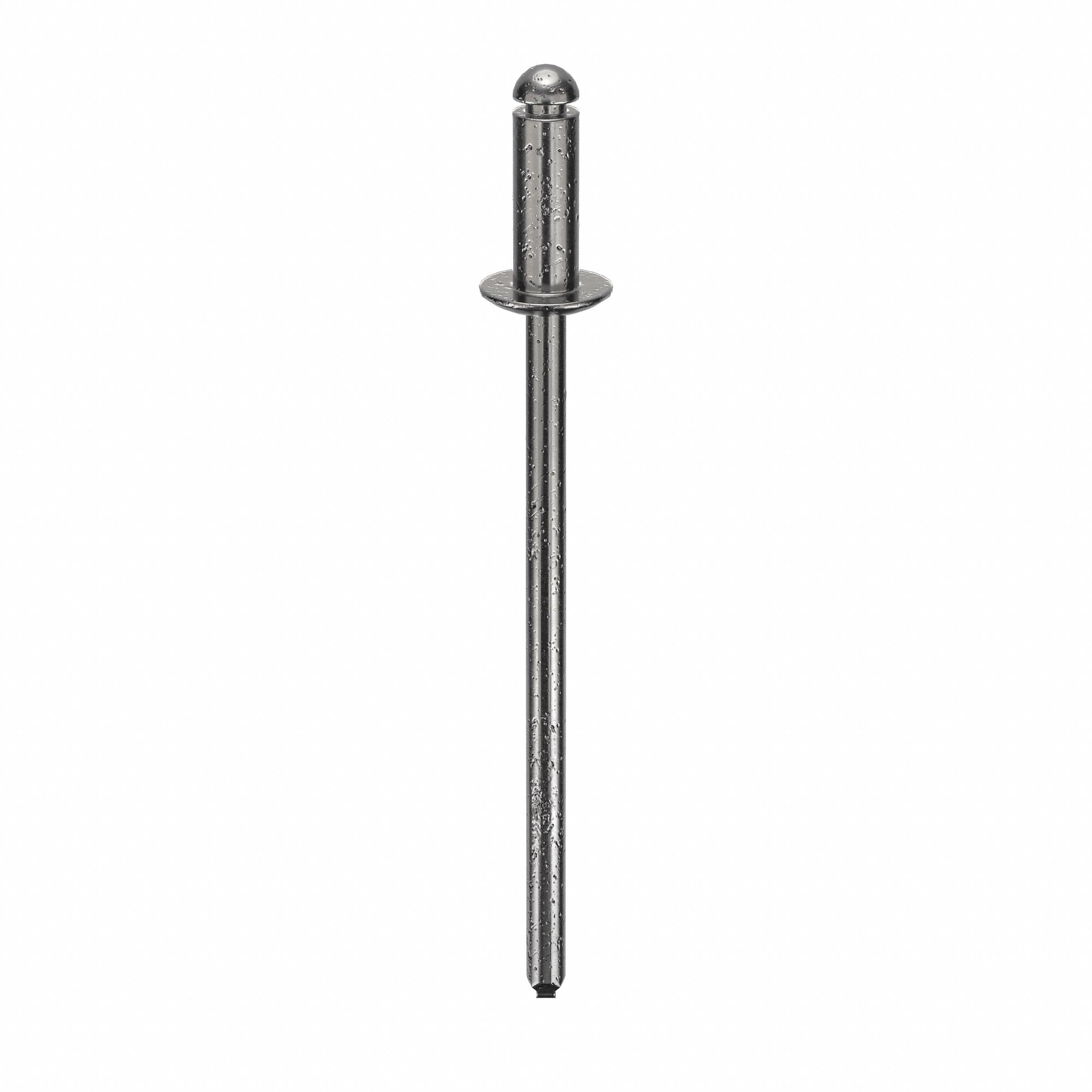 Blind Rivet, 1 13/38" L, 0.094" dia, PK500: Inch, 1 11/32 in Overall Lg, 1/4 in Body Lg, Dome, 500 PK