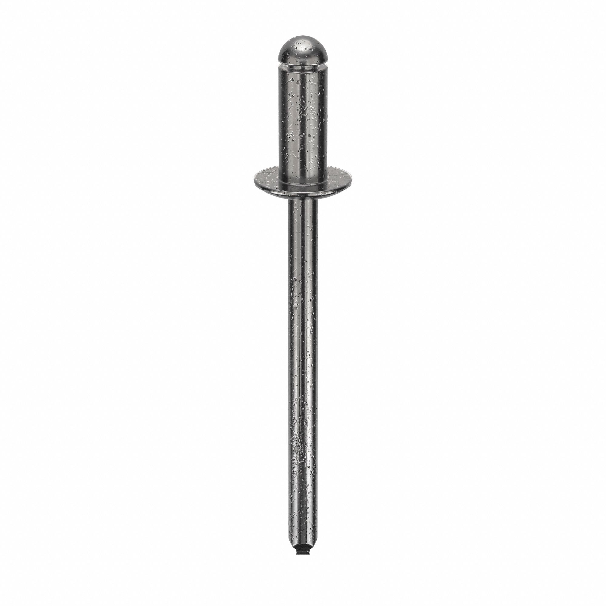 Blind Rivet, 1 47/71" L, 0.156" dia, PK500: Inch, 1 21/32 in Overall Lg, 23/64 in Body Lg, Dome, 500 PK