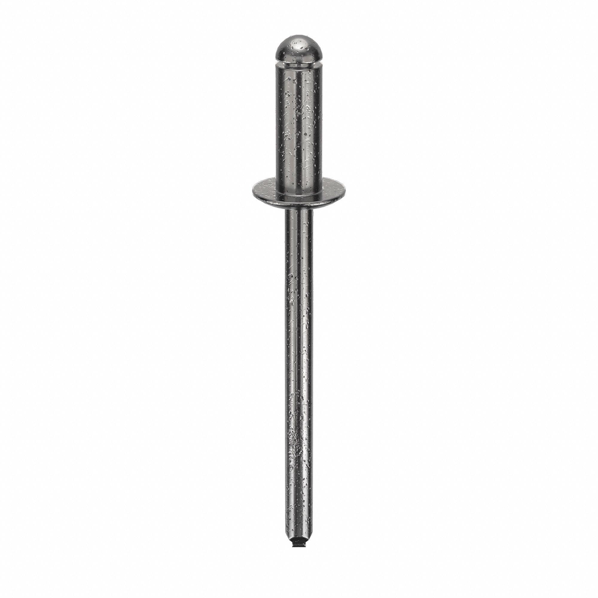 BLIND RIVET, 1 29/40 IN L, 0.156 IN DIA, INCH, 1 23/32 IN OVERALL L, 27/64 IN BODY L, DOME, 500 PK