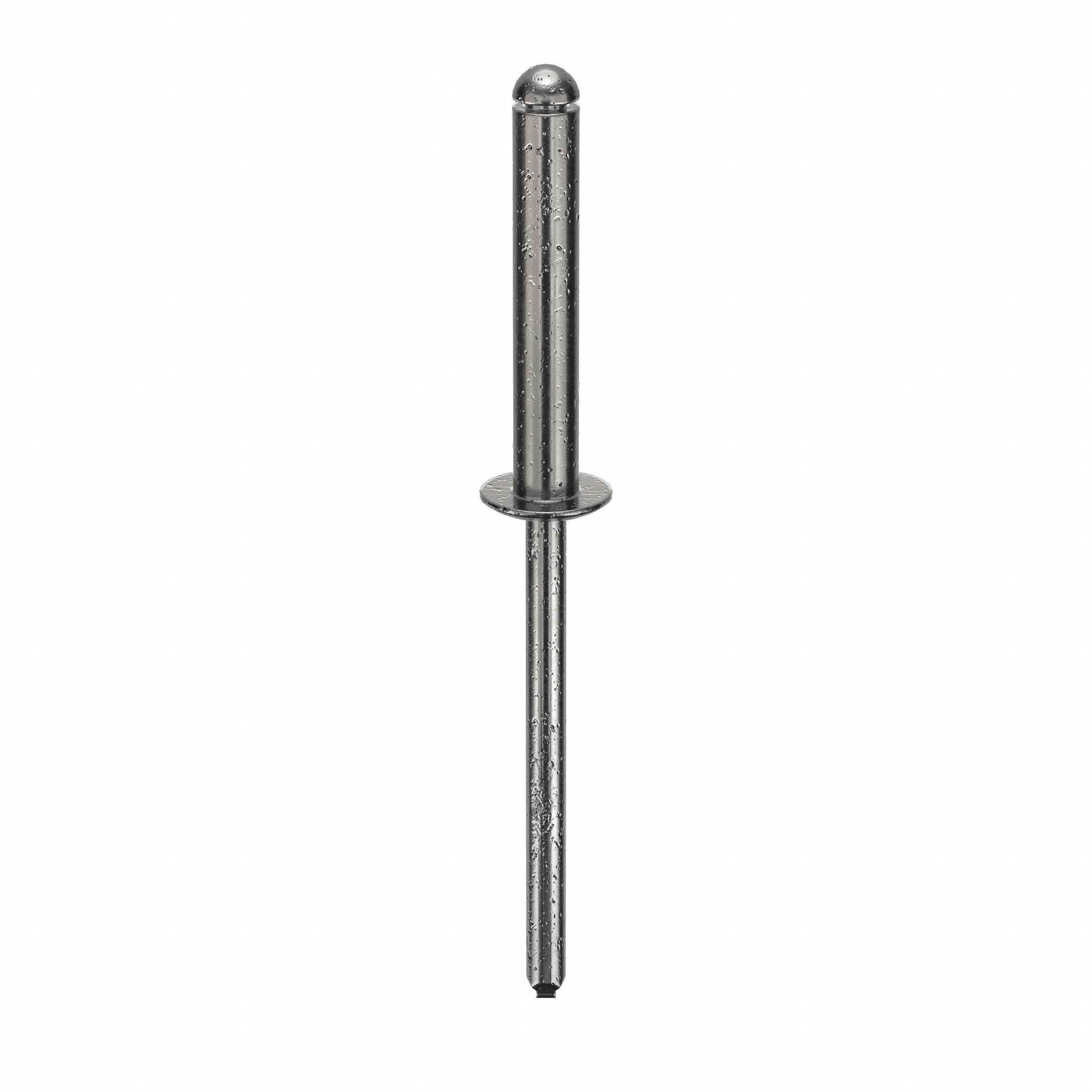 Blind Rivet, 2 9/40" L, 0.156" dia, PK500: Inch, 2 7/32 in Overall Lg, 59/64 in Body Lg, Dome, 500 PK