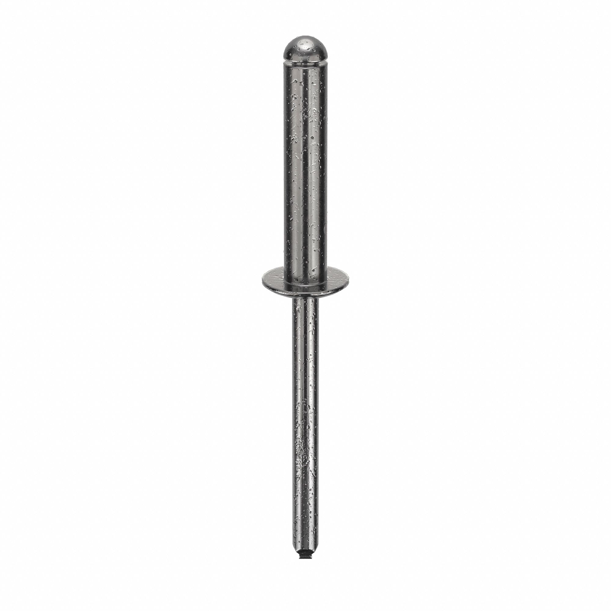 Blind Rivet, 2 13/50" L, 0.188" dia, PK250: Inch, 2 17/64 in Overall Lg, 61/64 in Body Lg, Dome, 250 PK