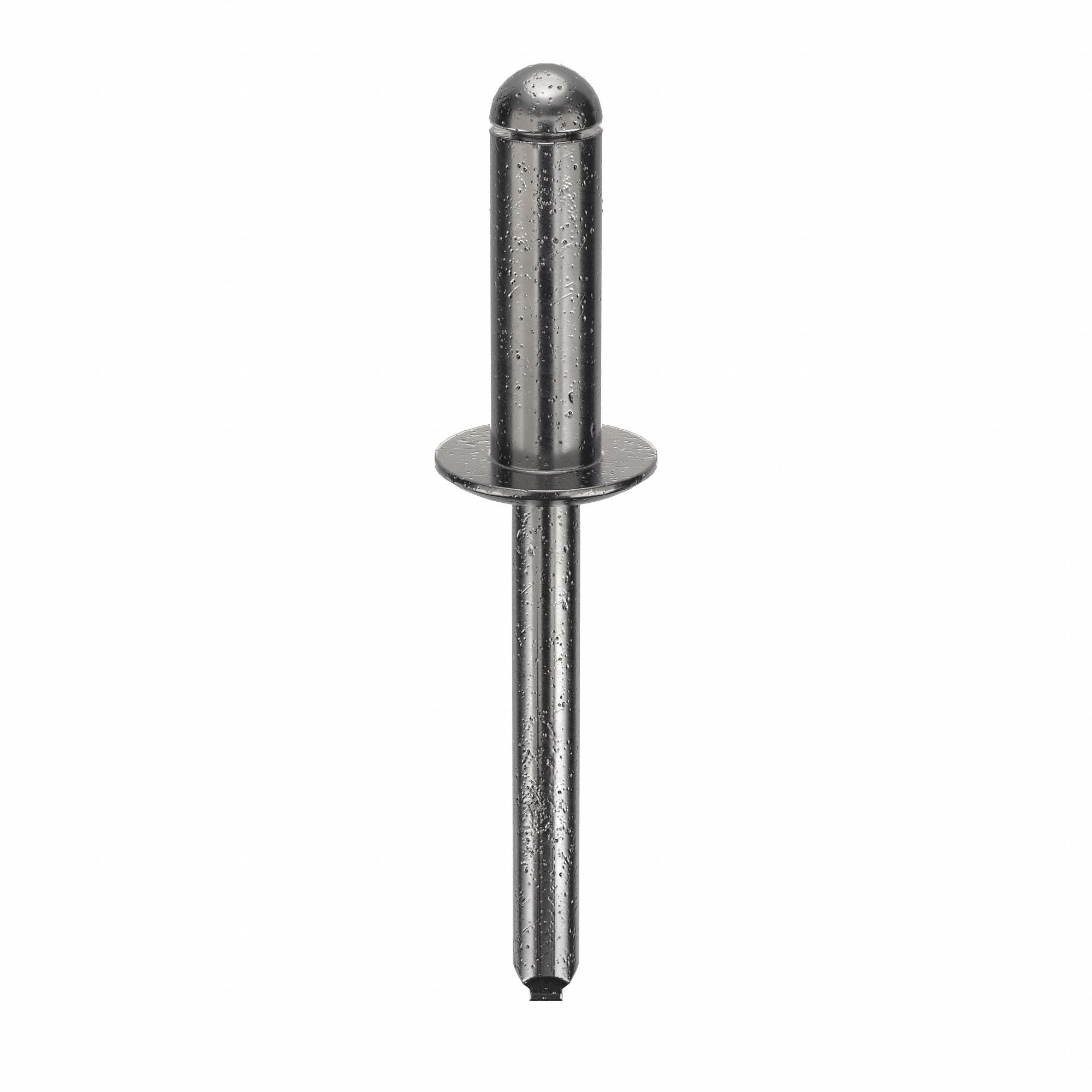 Inch, 2 5/64 in Overall Lg, Blind Rivet,2 2/25 in L,1/4 in dia,PK100