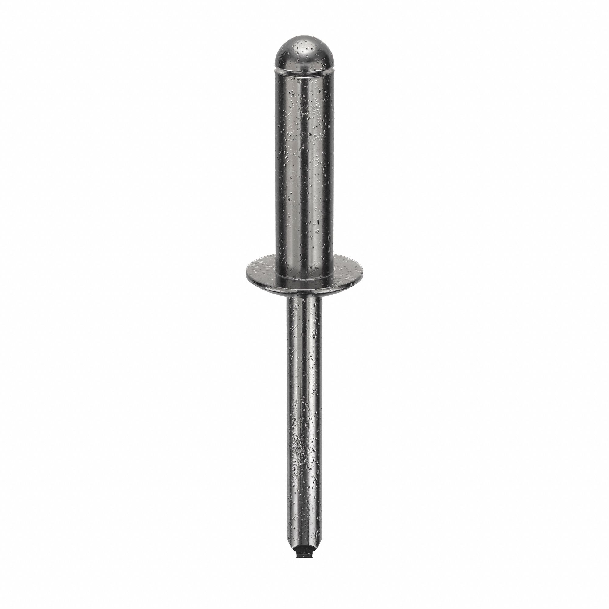 Blind Rivet, 2 8/39 in L, 1/4 in dia, PK100: Inch, 2 13/64 in Overall Lg, 7/8 in Body Lg, Dome, 100 PK