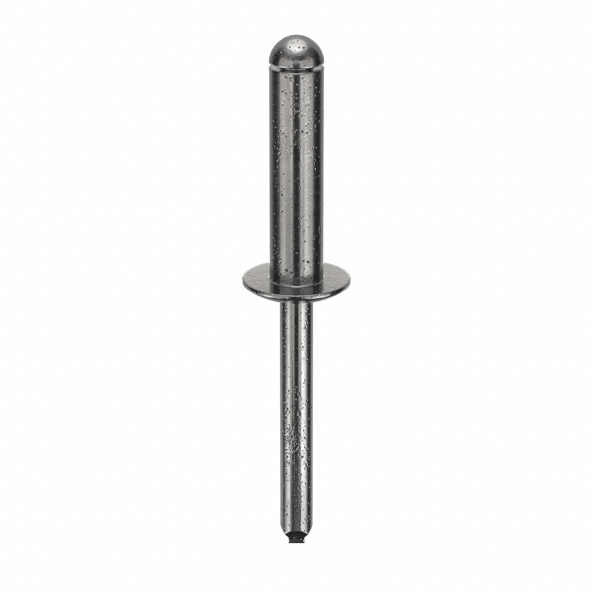Blind Rivet, 2 1/3 in L, 1/4 in dia, PK100: Inch, 2 21/64 in Overall Lg, 1 in Body Lg, Open End, 100 PK