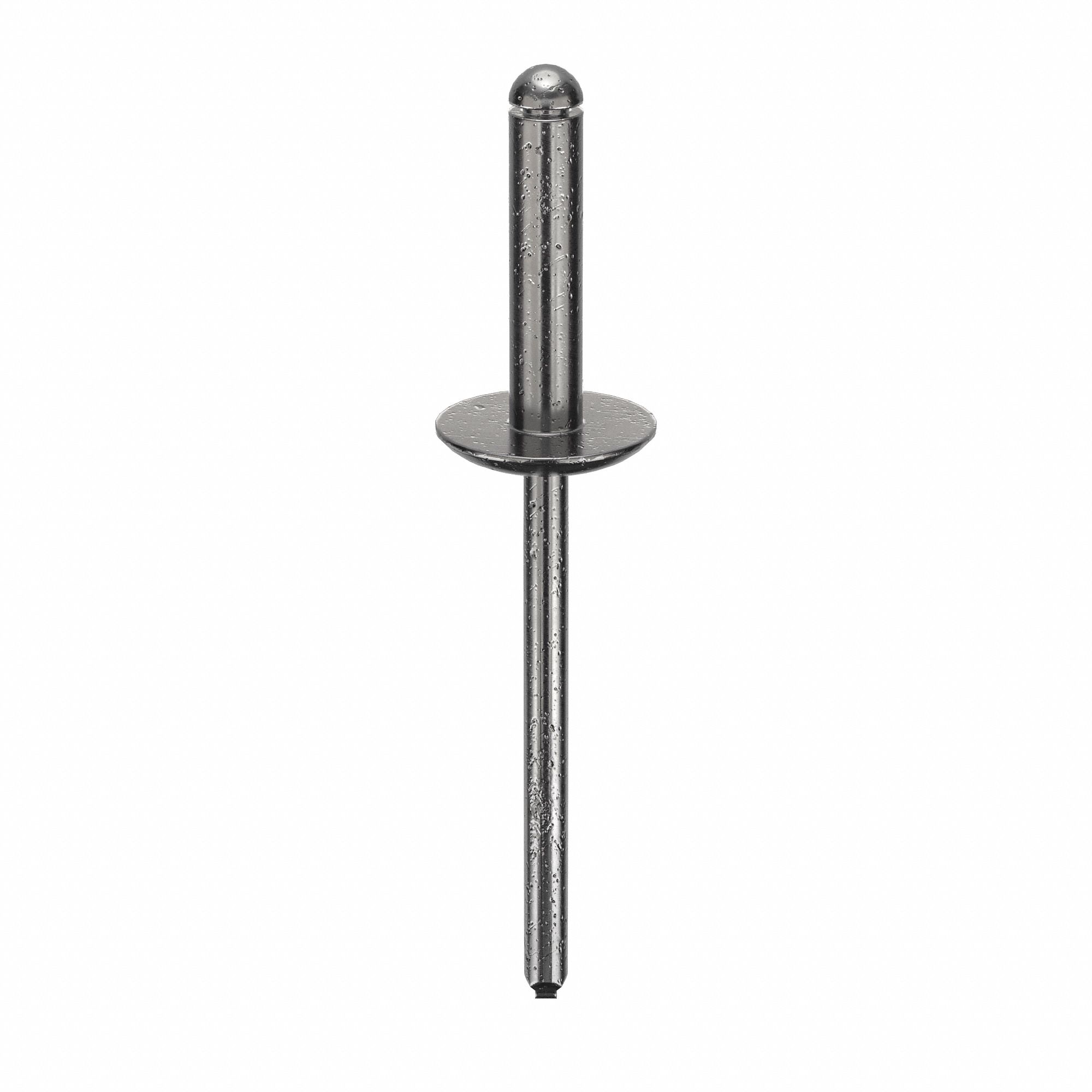 Blind Rivet, 2 in L, 0.156 in dia, PK500: Inch, 2 in Overall Lg, 43/64 in Body Lg, Open End, 500 PK