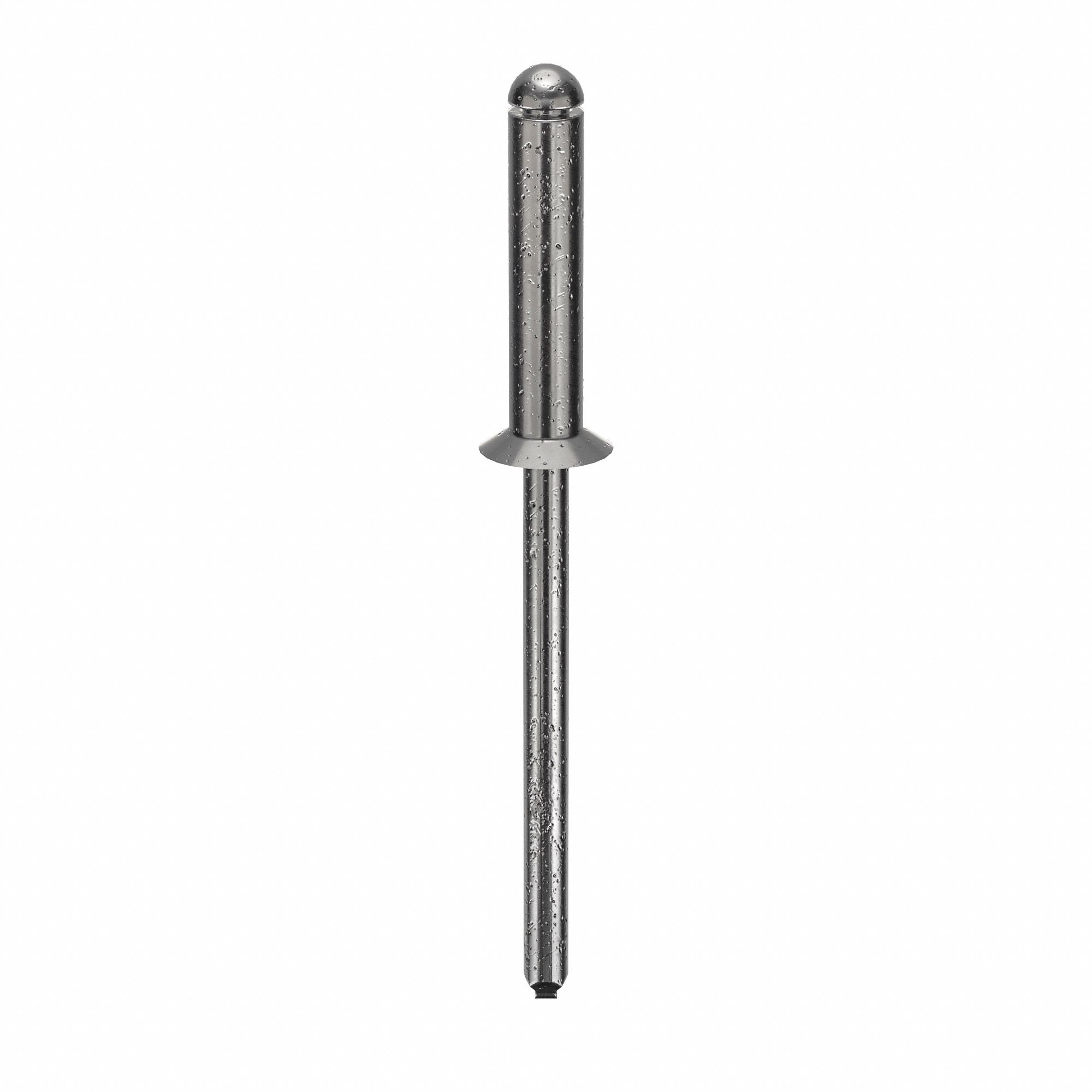 Blind Rivet, 1 30/31" L, 0.156" dia, PK500: Inch, 1 31/32 in Overall Lg, 43/64 in Body Lg, 500 PK