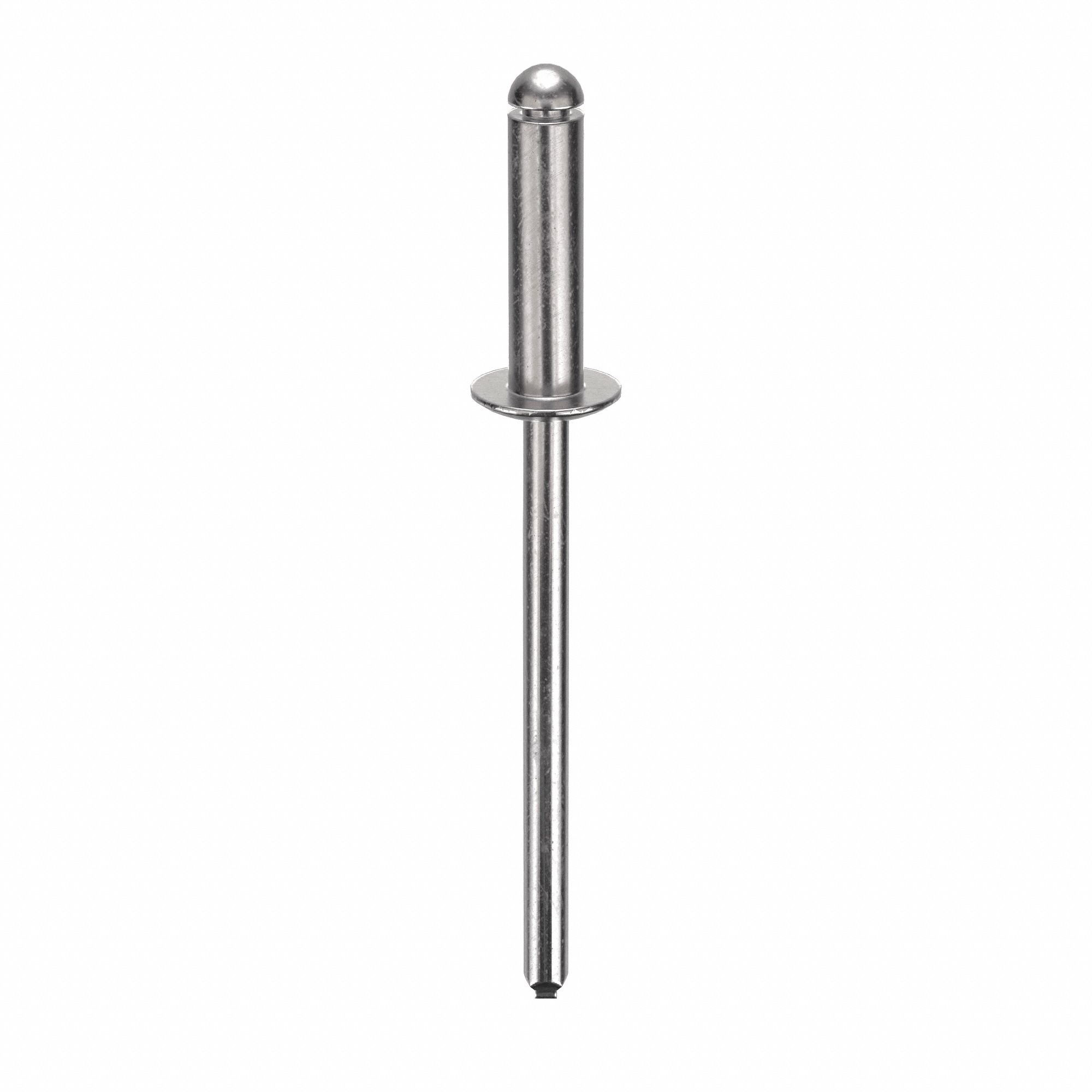 RIVET AVEUGLE,1-9/16PO LO,DIA ⅛PO,POUCES,1-9/16PO LO,CORPS 15/32PO LO,DÔME,500PQ
