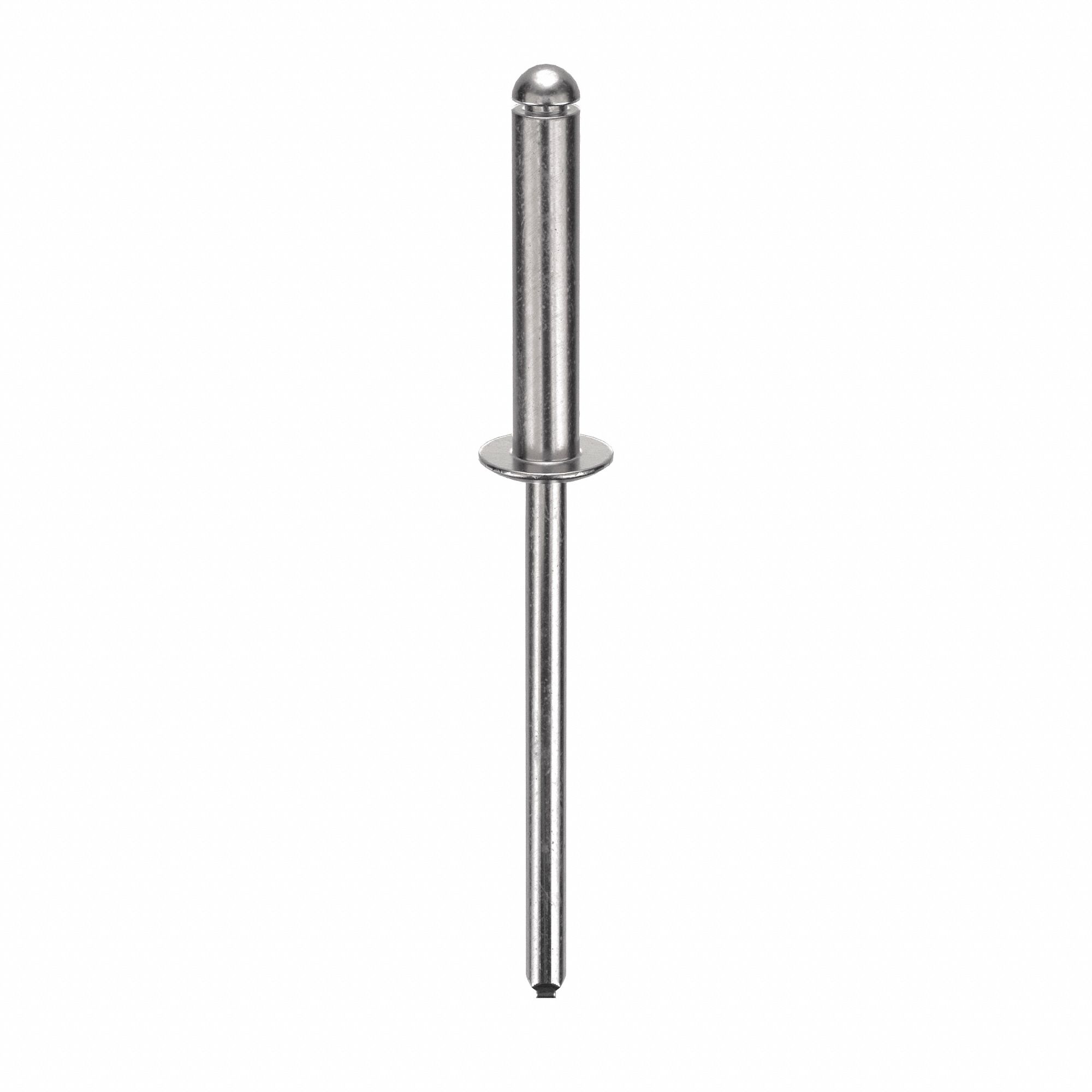 BLIND RIVET, 1¾ IN L, ⅛ IN DIA, INCH, 1¾ IN OVERALL L, 21/32 IN BODY L, DOME, 500 PK