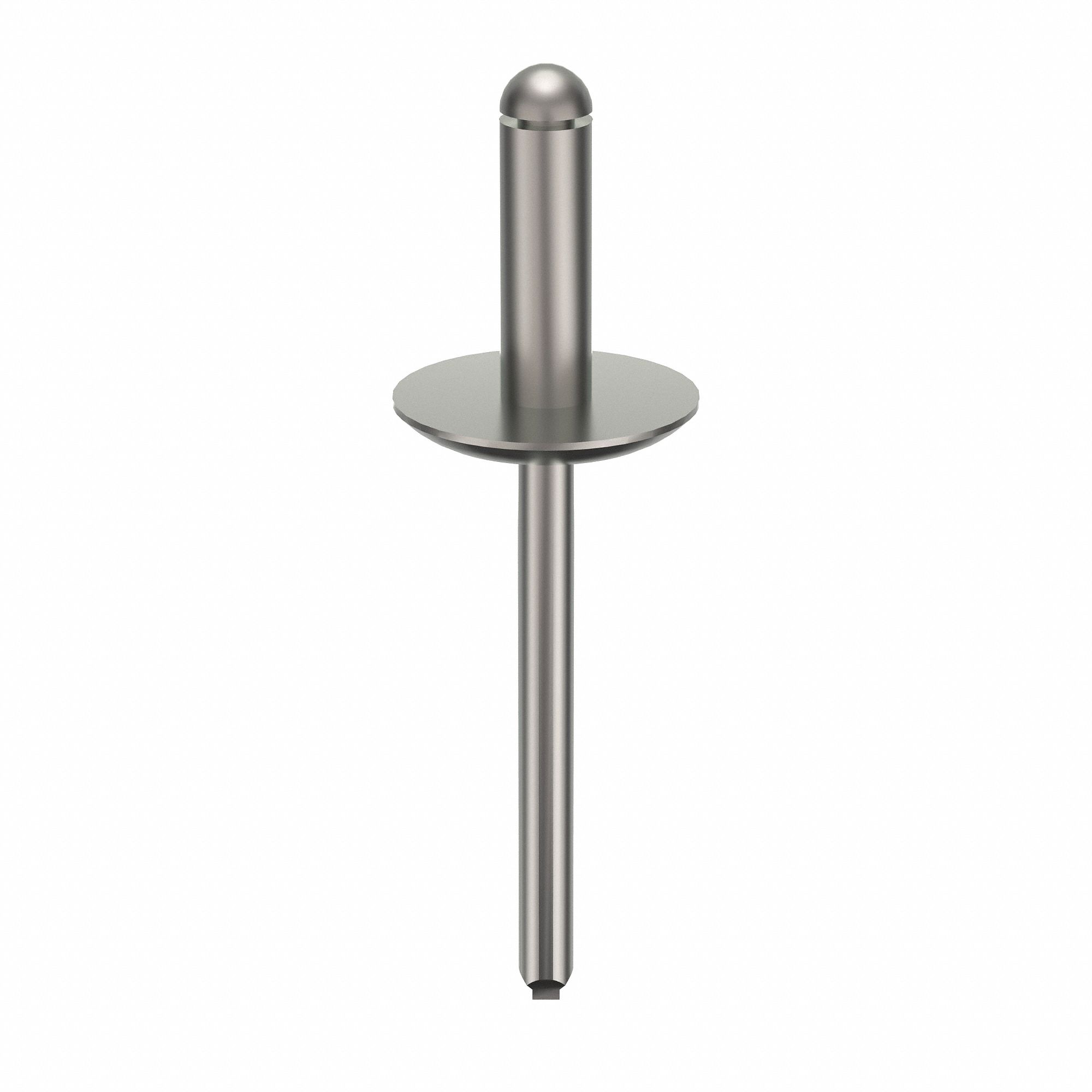Blind Rivet, 1 11/12" L, 0.188" dia, PK250: Inch, 1 59/64 in Overall Lg, 37/64 in Body Lg, 250 PK