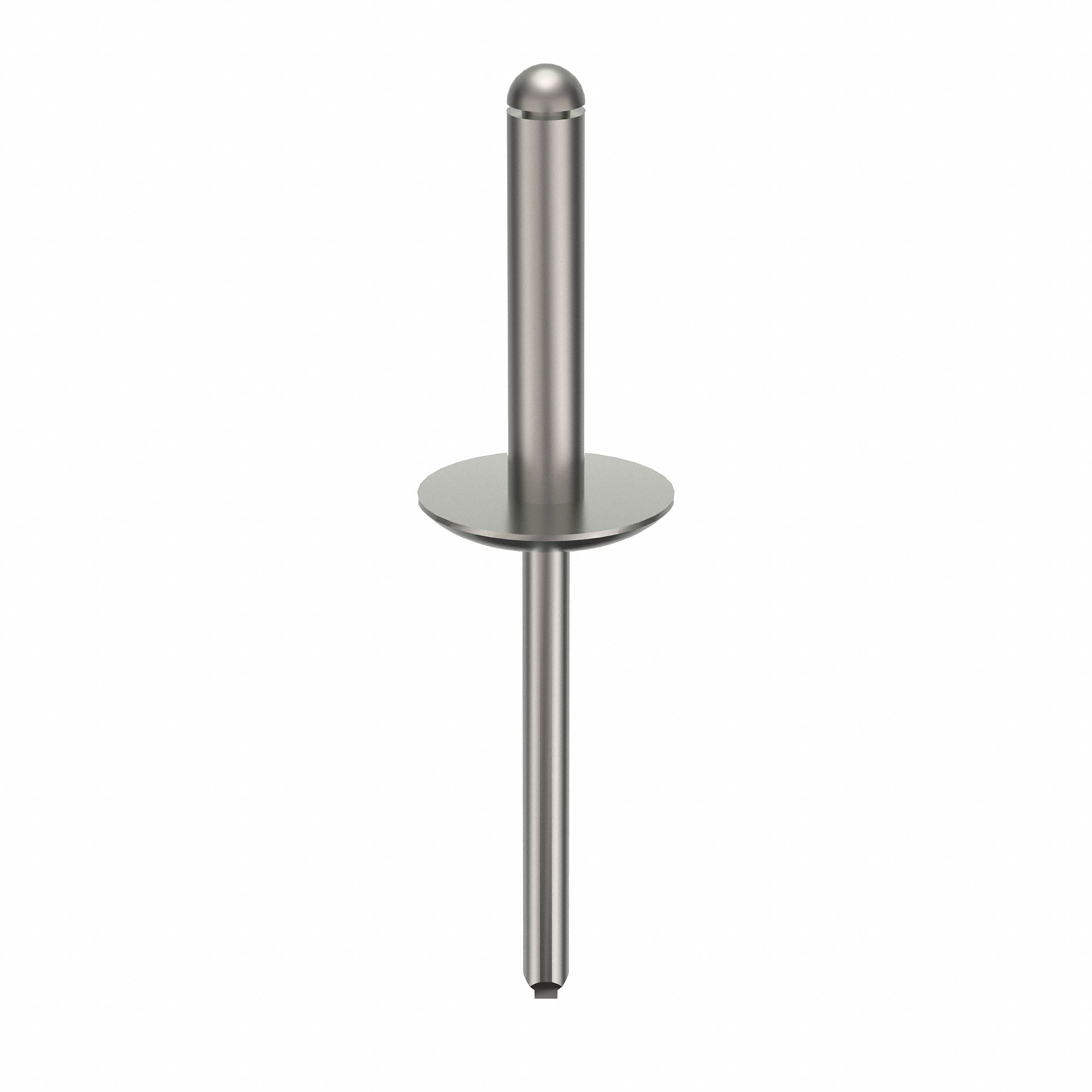 Blind Rivet, 2 7/24" L, 0.188" dia, PK250: Inch, 2 19/64 in Overall Lg, 61/64 in Body Lg, Plain, 250 PK