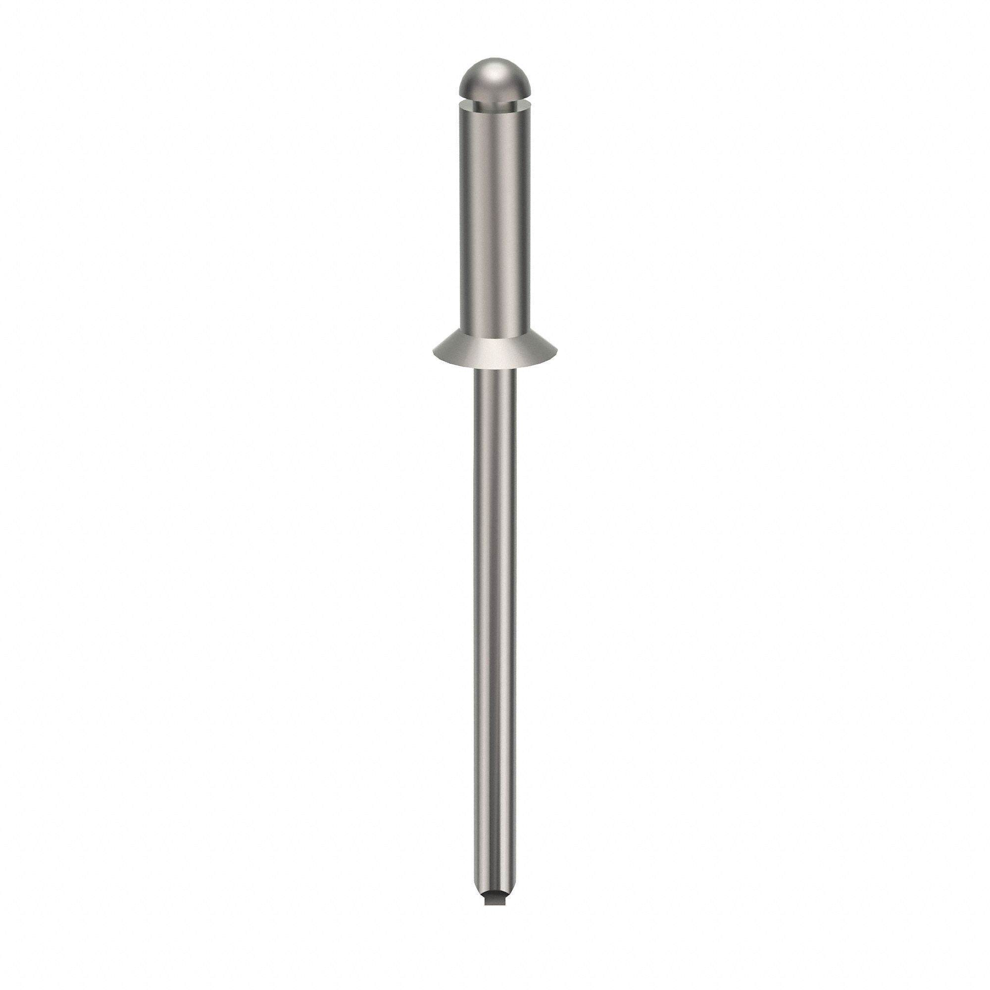BLIND RIVET, 1½ IN L, ⅛ IN DIA, INCH, 1½ IN OVERALL L, 13/32 IN BODY L, PLAIN FINISH, 500 PK