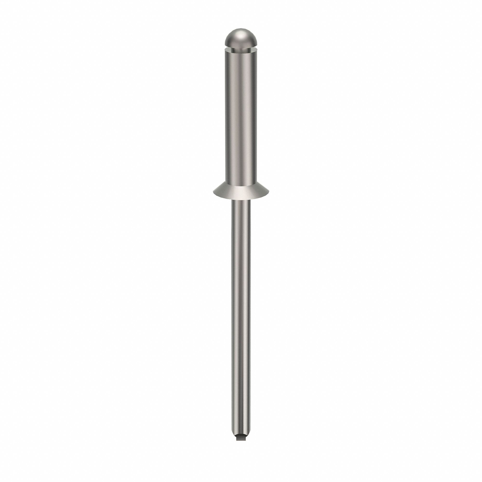 BLIND RIVET, 1⅝ IN L, ⅛ IN DIA, INCH, 1⅝ IN OVERALL L, 17/32 IN BODY L, PLAIN FINISH, 500 PK