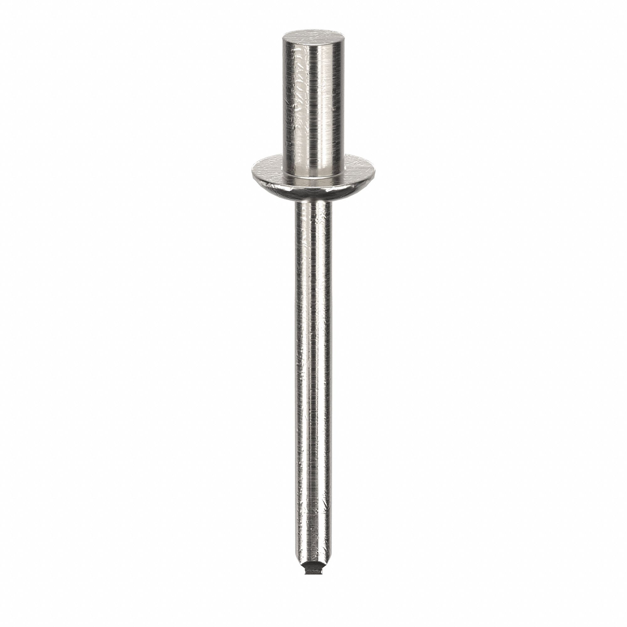 Blind Rivet, 1 39/53" L, 0.188" dia, PK250: Inch, 1 47/64 in Overall Lg, 13/32 in Body Lg, Dome, 250 PK