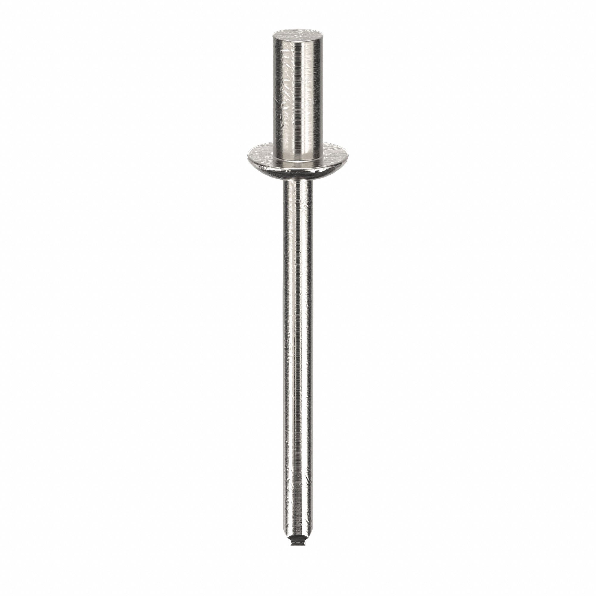 Blind Rivet, 1 20/29" L, 0.156" dia, PK500: Inch, 1 11/16 in Overall Lg, 3/8 in Body Lg, Dome, 500 PK