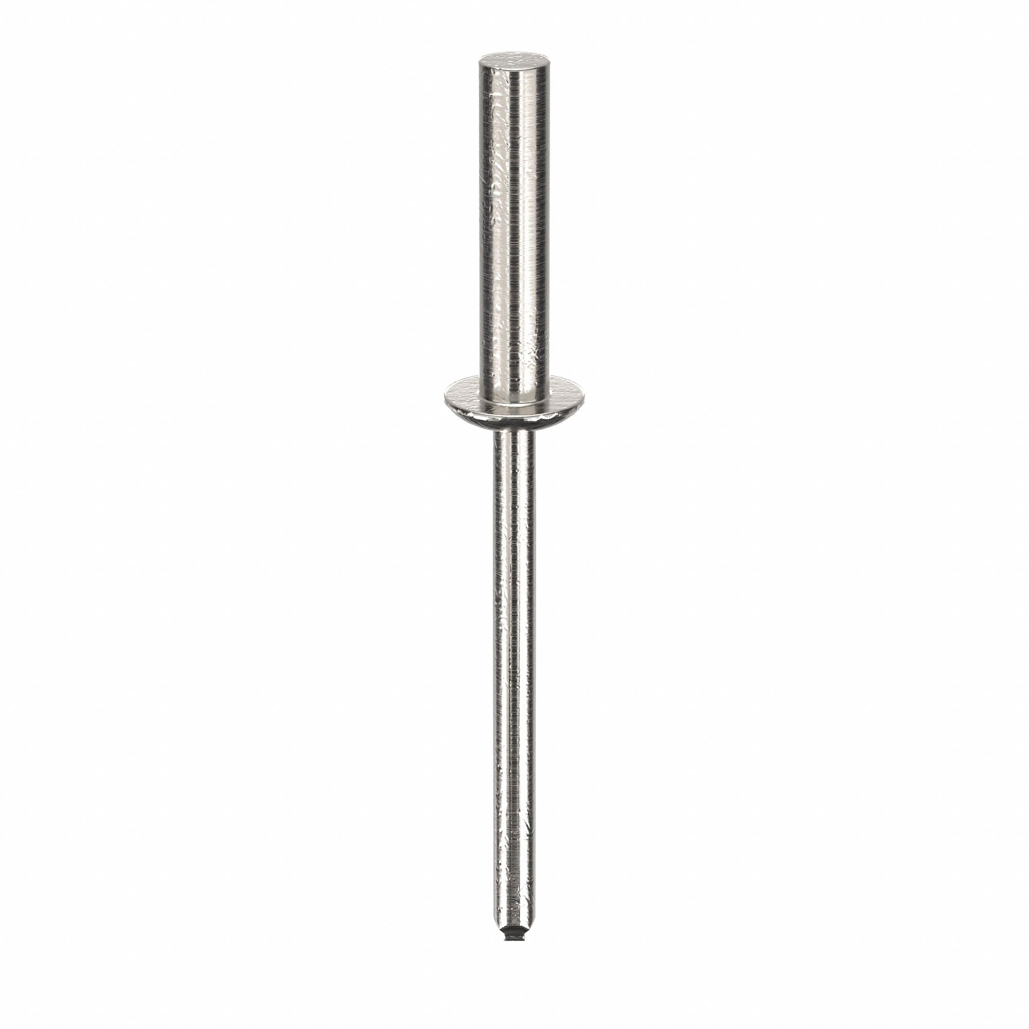 Blind Rivet, 2 5/77" L, 0.156" dia, PK500: Inch, 2 1/16 in Overall Lg, 3/4 in Body Lg, Dome, 500 PK