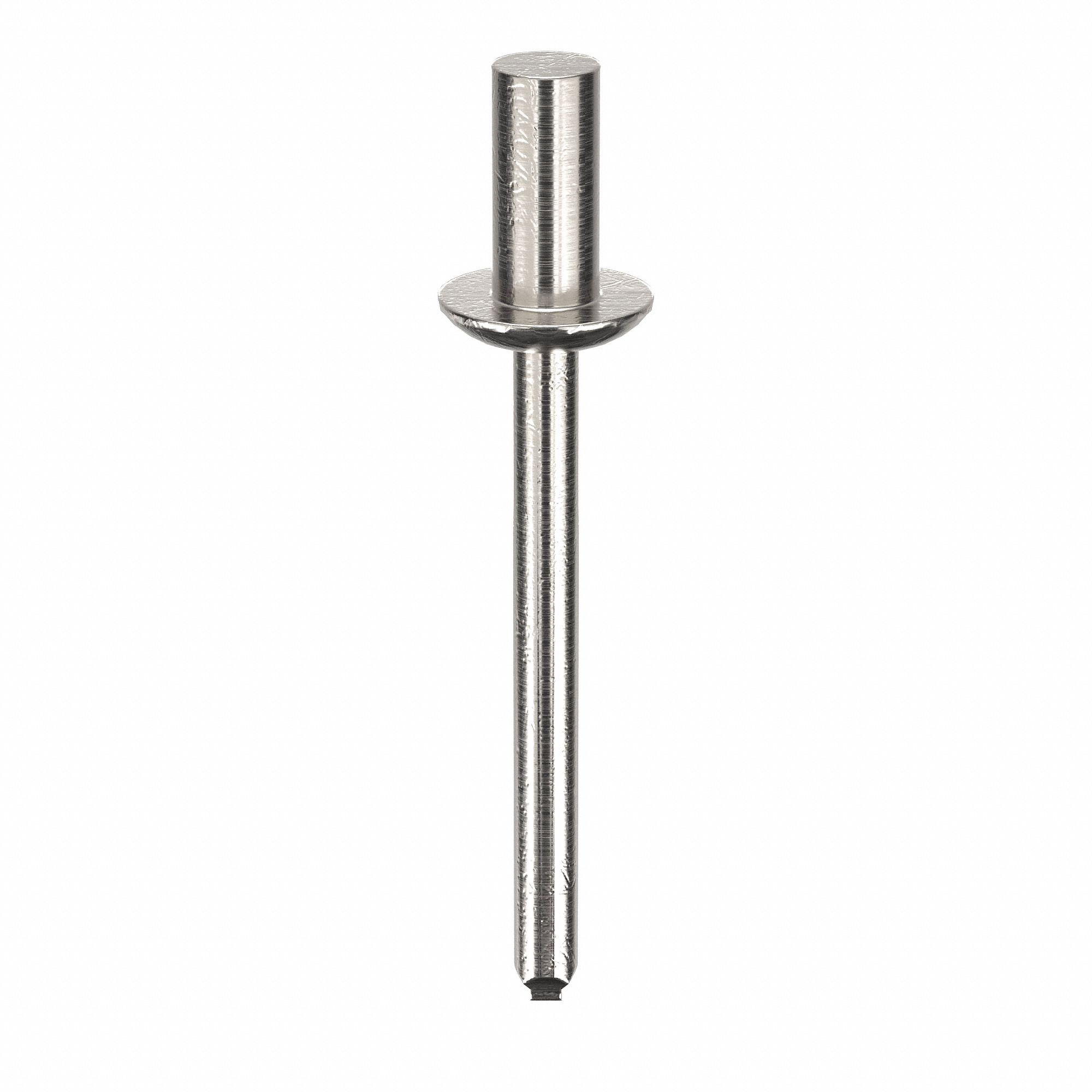 Blind Rivet, 1 39/53" L, 0.188" dia, PK250: Inch, 1 47/64 in Overall Lg, 13/32 in Body Lg, Dome, 250 PK