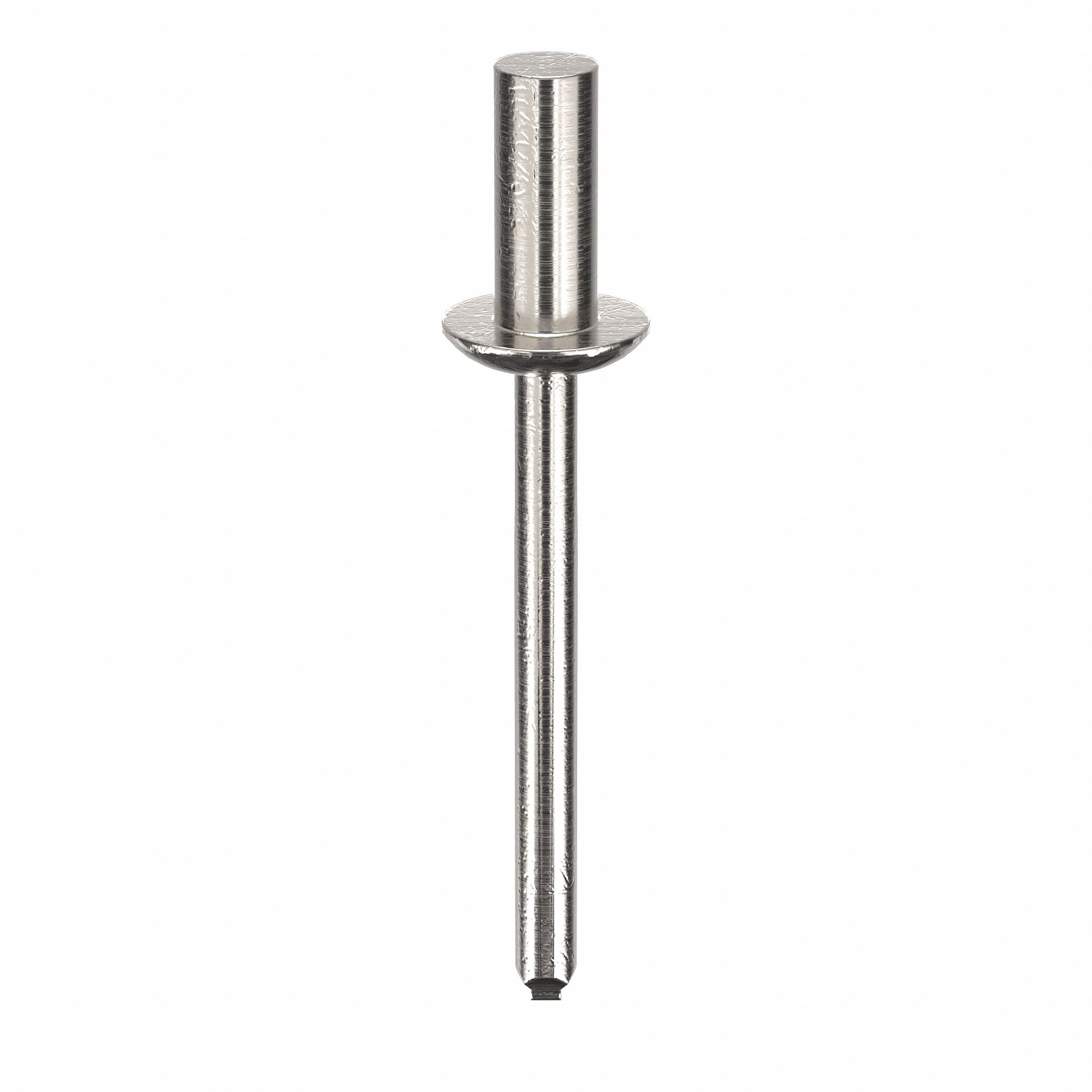 Blind Rivet, 1 79/99" L, 0.188" dia, PK250: Inch, 1 51/64 in Overall Lg, 15/32 in Body Lg, Dome, 250 PK