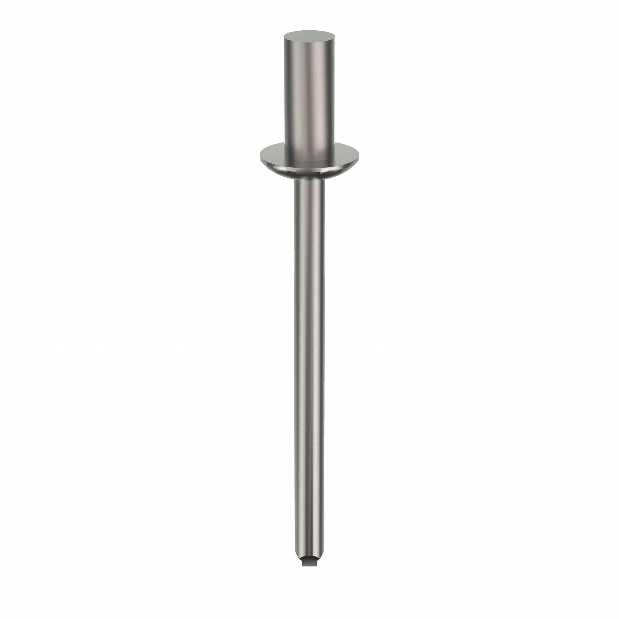 Blind Rivet, 1 31/76" L, 1/8" dia, PK500: Inch, 1 13/32 in Overall Lg, 19/64 in Body Lg, Dome, 500 PK