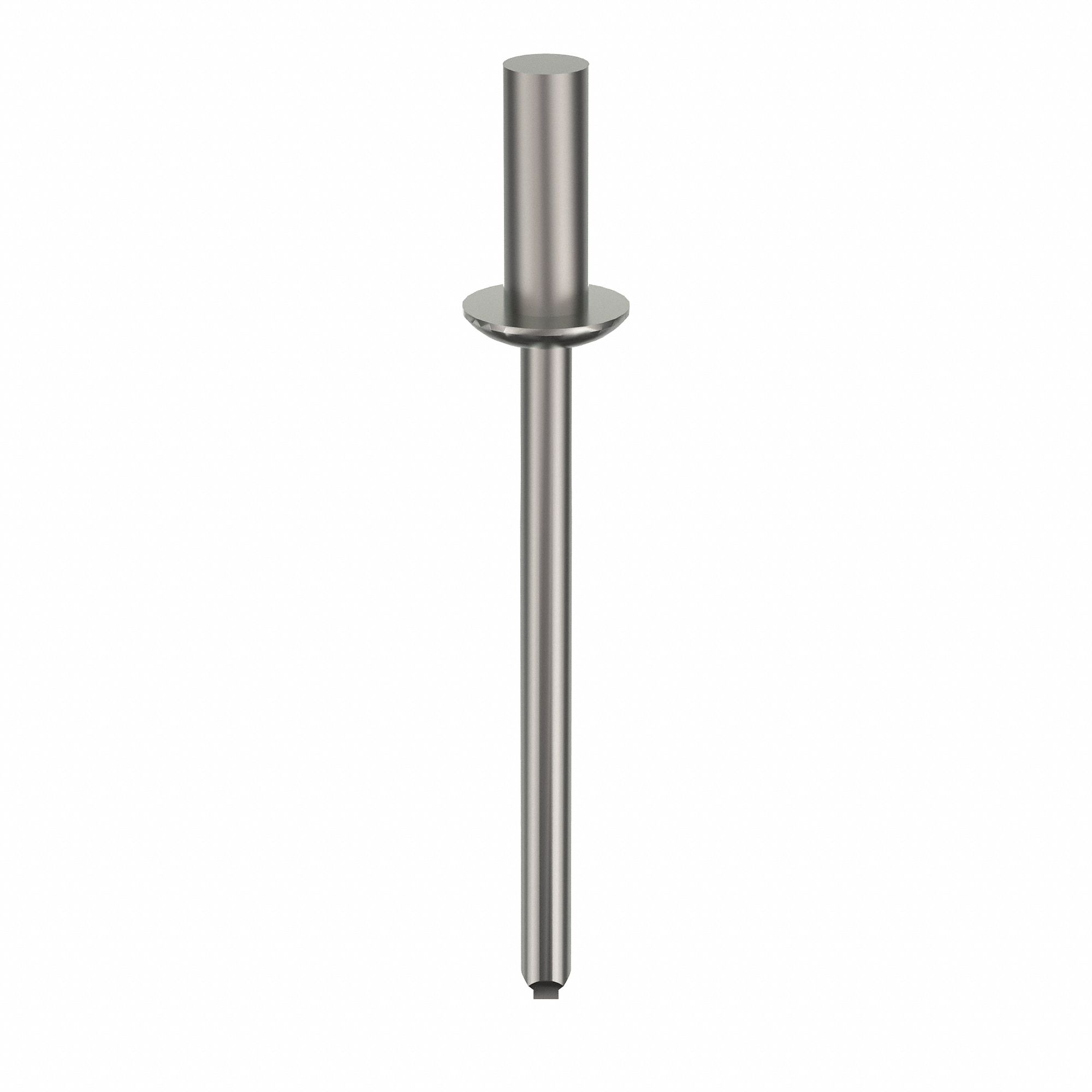 Blind Rivet, 1 8/17 in L, 1/8 in dia, PK500: Inch, 1 15/32 in Overall Lg, 23/64 in Body Lg, 500 PK