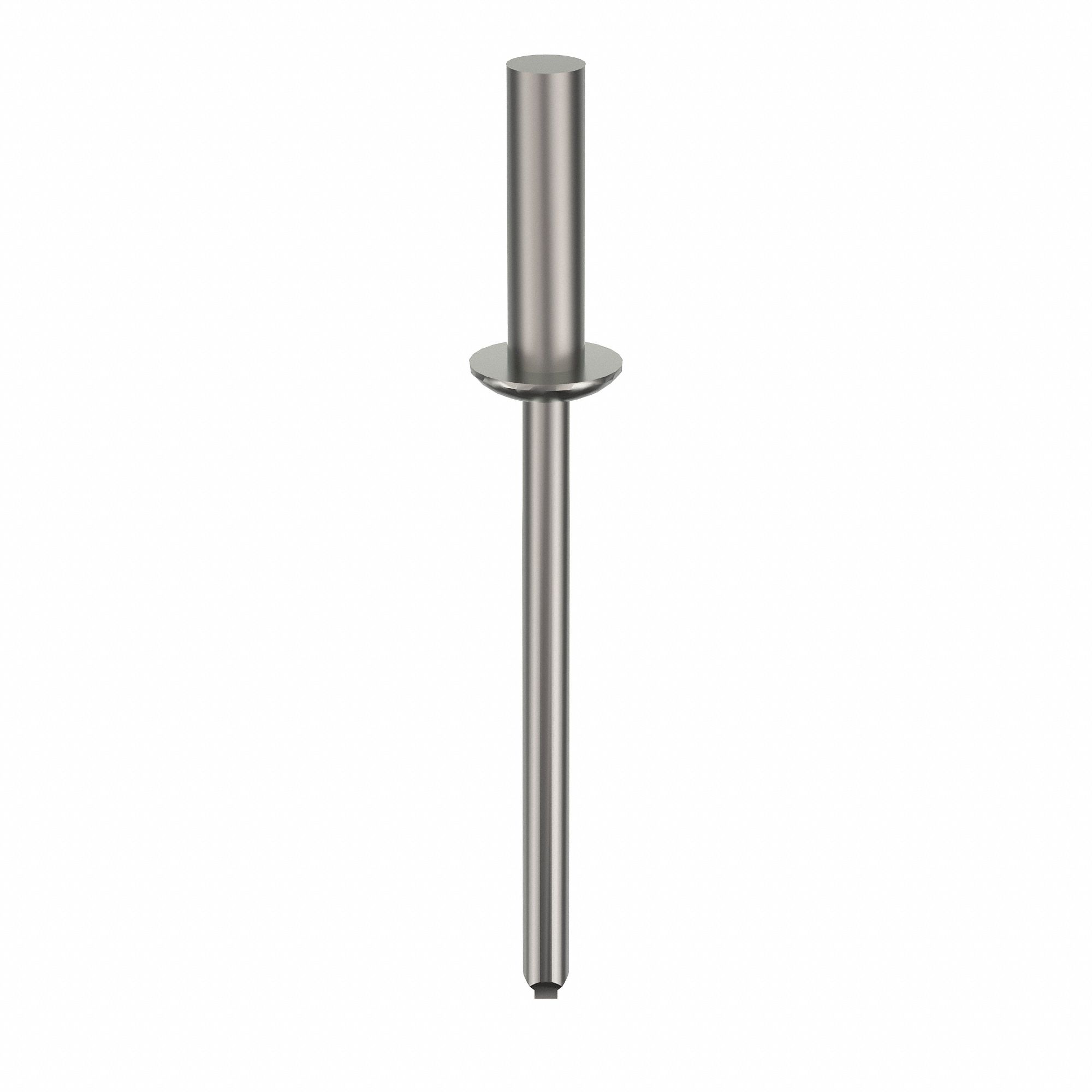 Blind Rivet, 1 59/99" L, 1/8" dia, PK500: Inch, 1 19/32 in Overall Lg, 31/64 in Body Lg, Dome, 500 PK