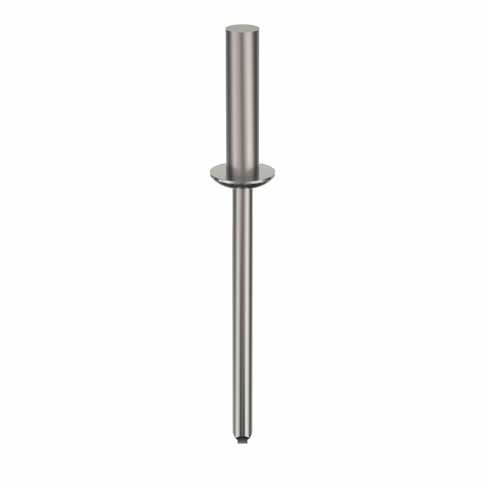 Blind Rivet, 1 25/38" L, 1/8" dia, PK500: Inch, 1 21/32 in Overall Lg, 35/64 in Body Lg, Dome, 500 PK