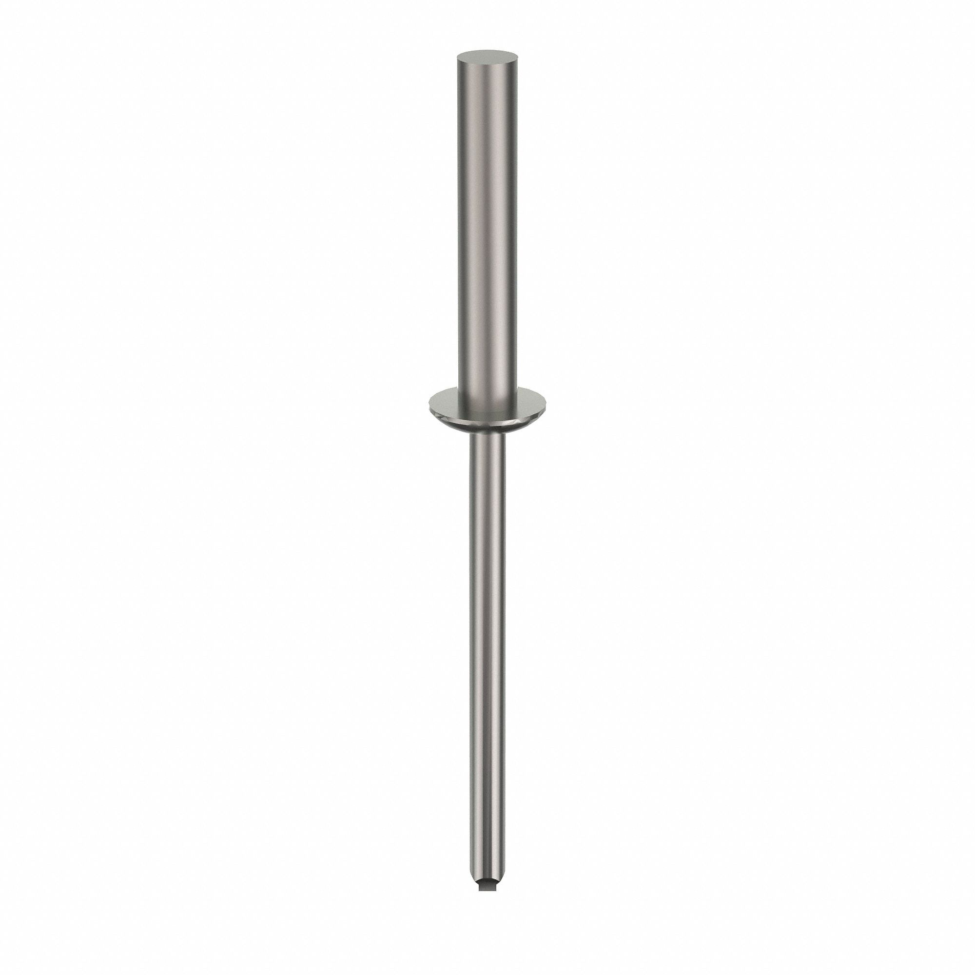 Blind Rivet, 1 11/13" L, 1/8" dia, PK500: Inch, 1 27/32 in Overall Lg, 47/64 in Body Lg, Dome, 500 PK
