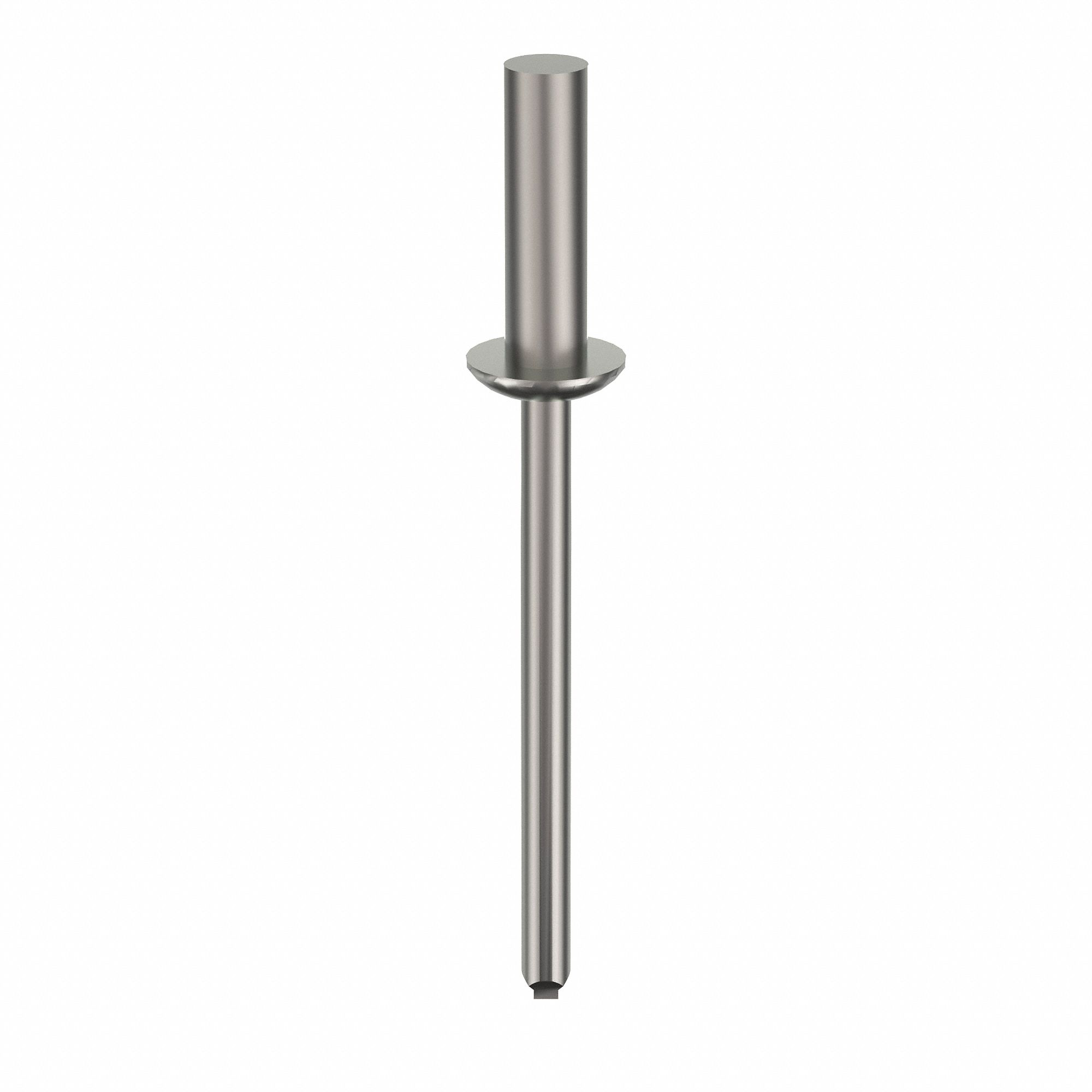 Blind Rivet, 1 29/33" L, 0.156" dia, PK500: Inch, 1 7/8 in Overall Lg, 9/16 in Body Lg, Dome, 500 PK