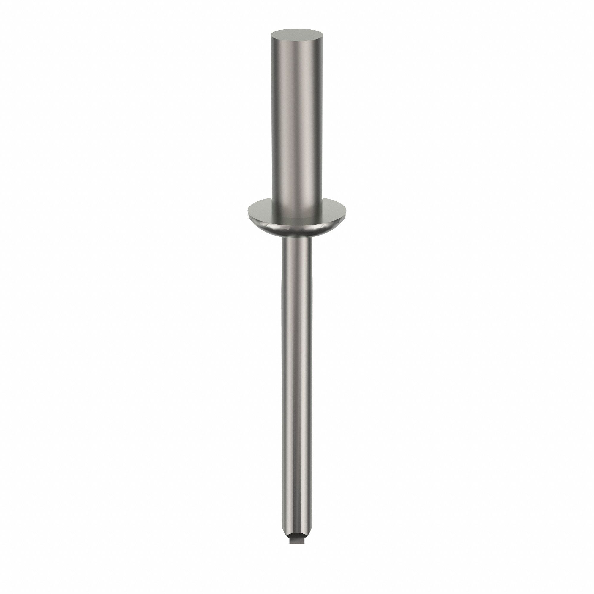 Blind Rivet, 2 in L, 0.188 in dia, PK250: Inch, 2 in Overall Lg, 21/32 in Body Lg, Closed End, 250 PK