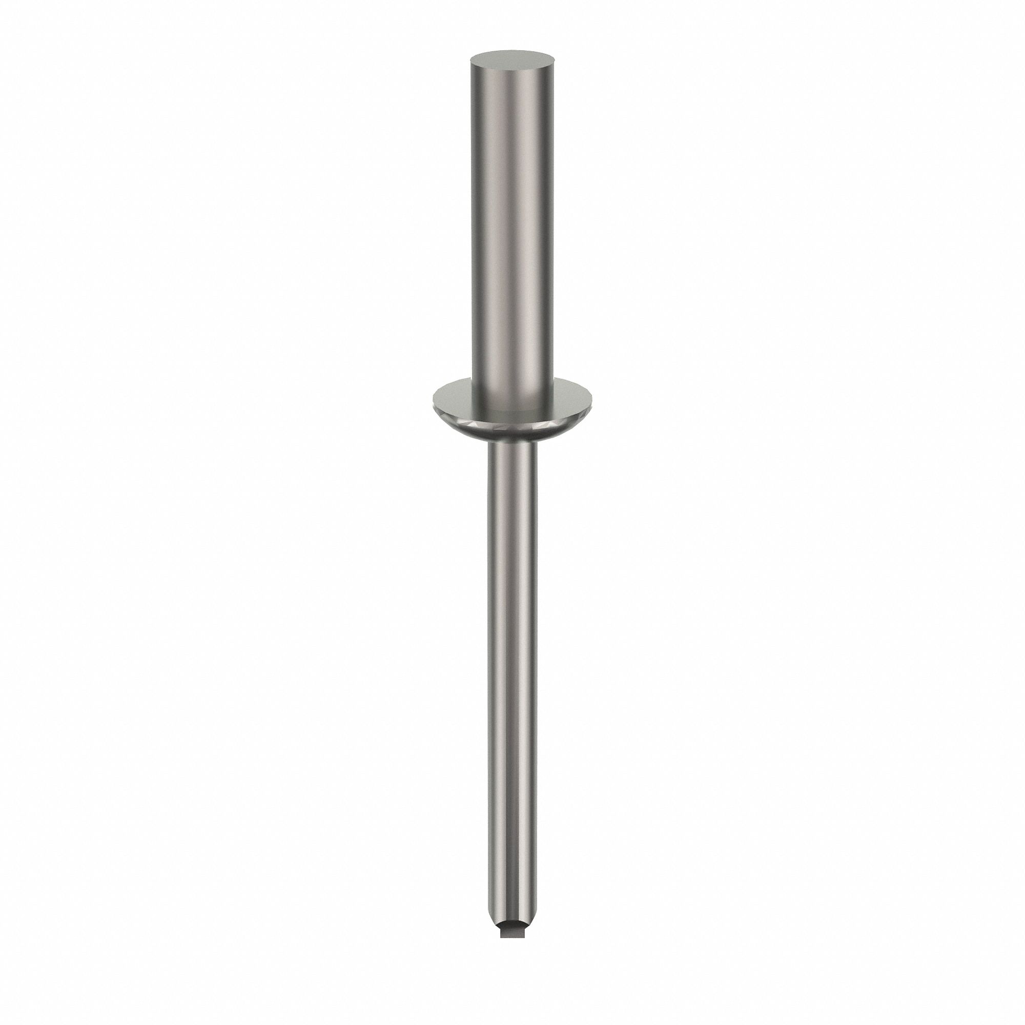 Blind Rivet, 2.111" L, 0.188" dia, PK250: Inch, 2 7/64 in Overall Lg, 25/32 in Body Lg, Dome, 250 PK