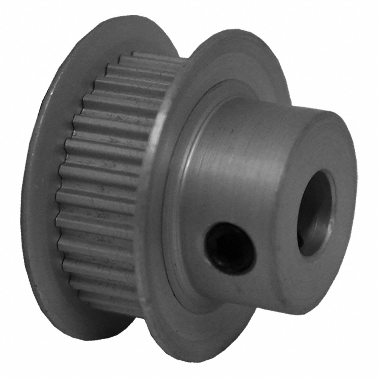 Timing Pulley: Trapezoidal, Fixed, MXL For Belt Trade Size, For 1/4 in Belt Wd