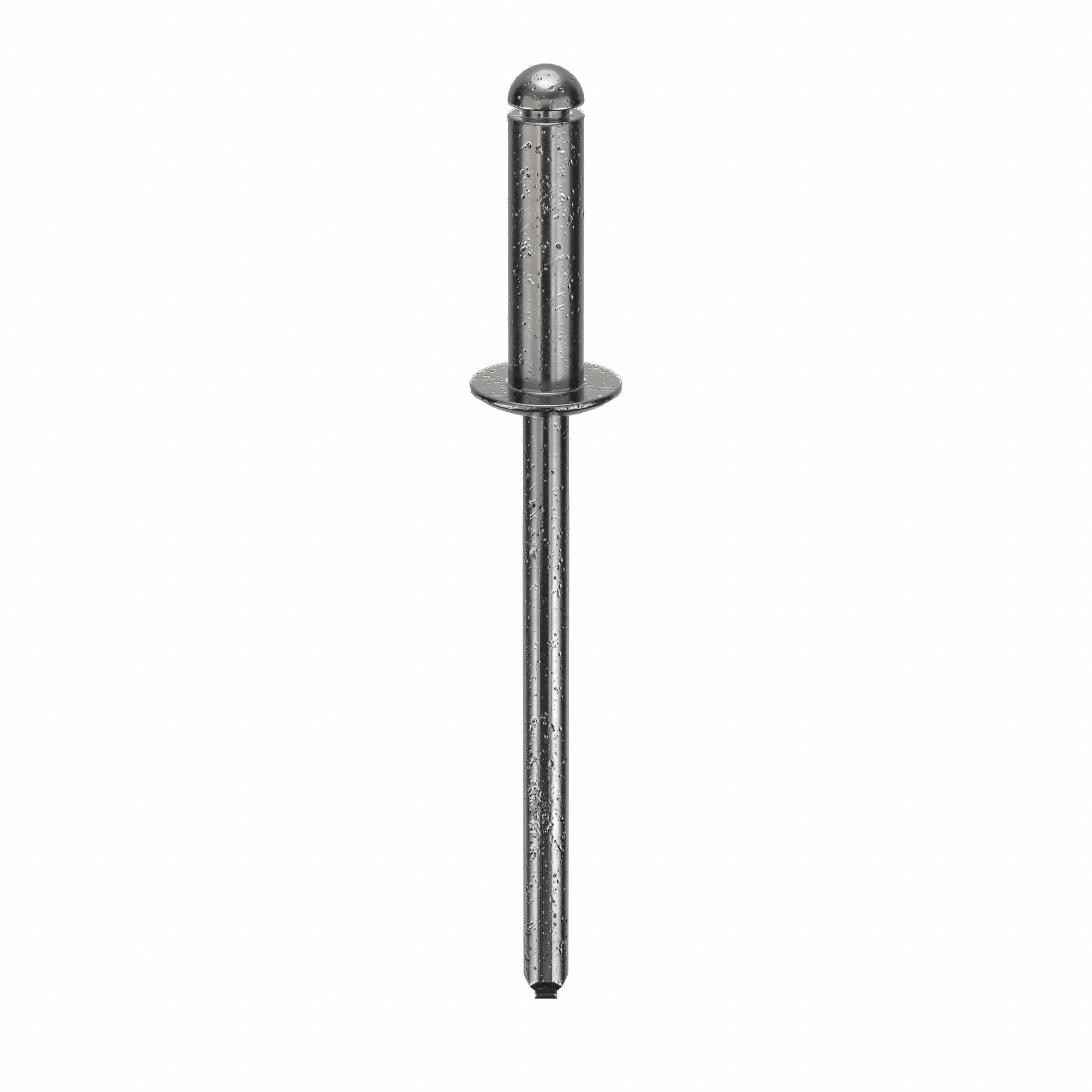Blind Rivet, 1.549" L, 0.125" dia, PK500: Inch, 1 35/64 in Overall Lg, 29/64 in Body Lg, Dome, 500 PK