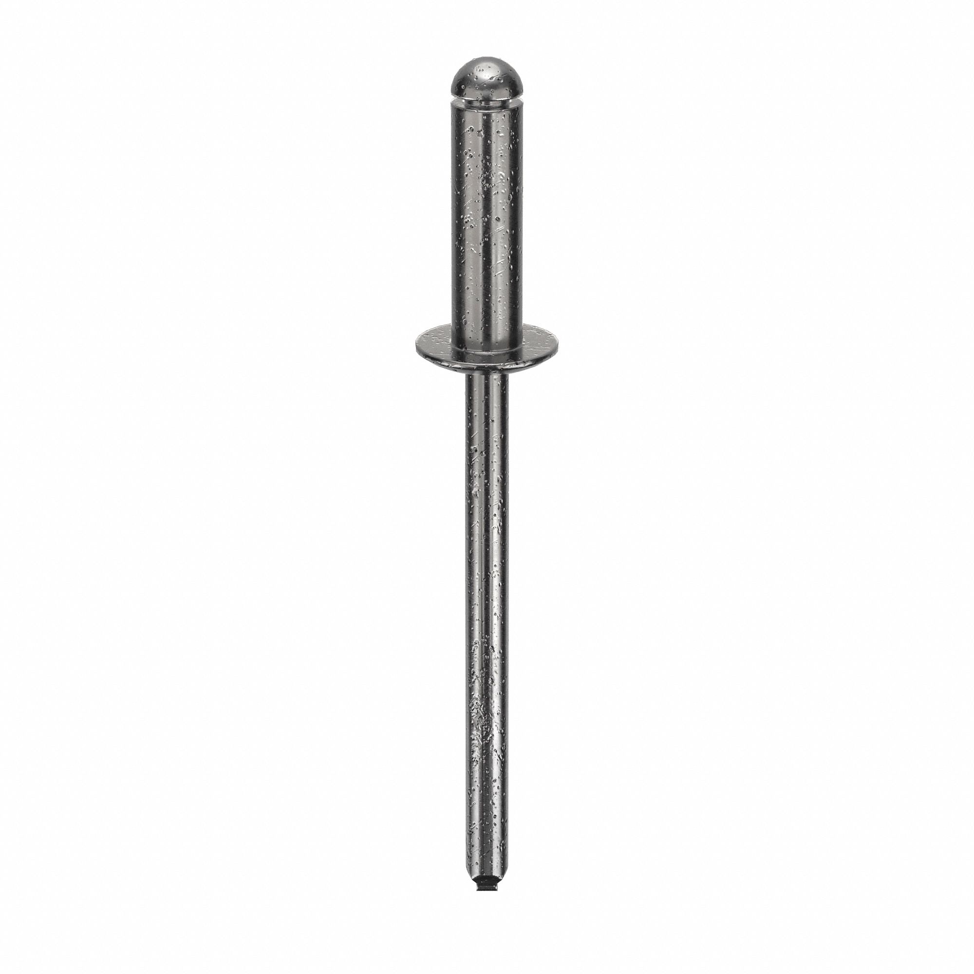 Blind Rivet, 1.835" L, 0.156" dia, PK500: Inch, 1 53/64 in Overall Lg, 17/32 in Body Lg, Dome, 500 PK
