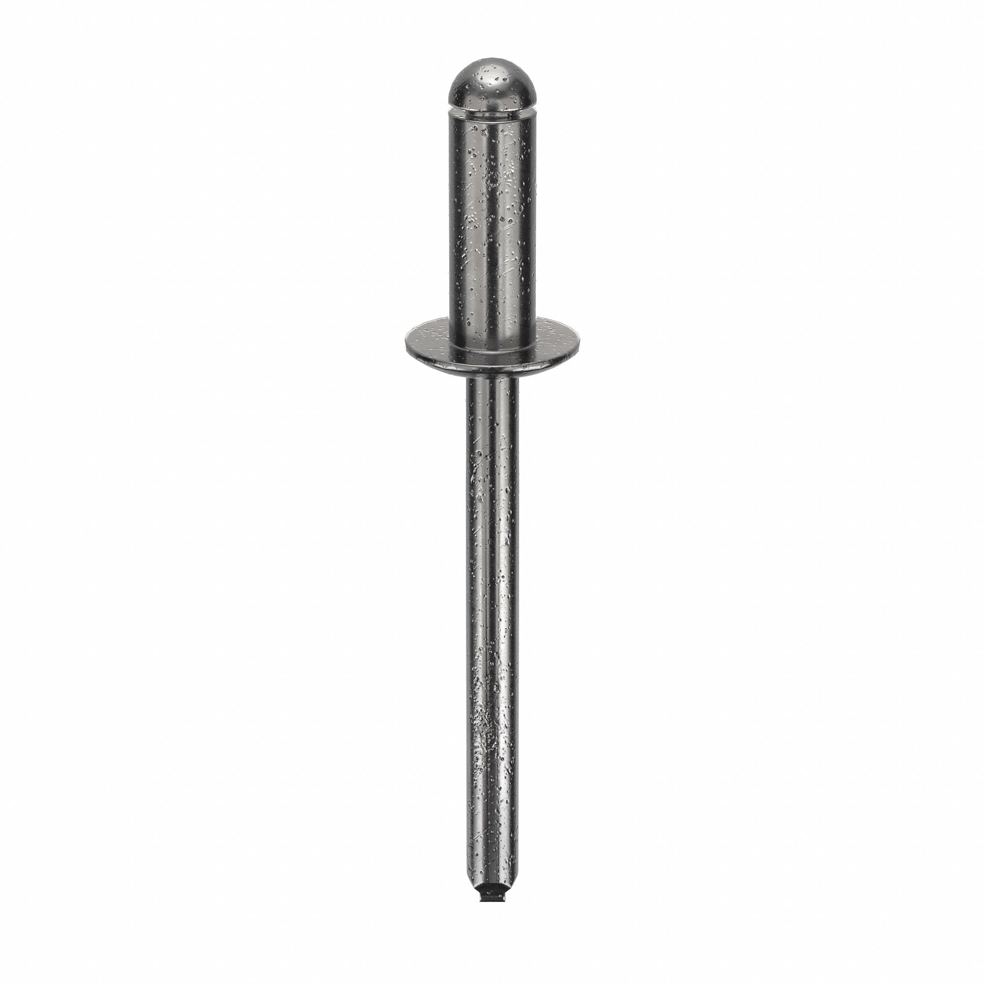 Blind Rivet, 1.81 in L, 0.188 in dia, PK250: Inch, 1 13/16 in Overall Lg, 1/2 in Body Lg, Dome, 250 PK