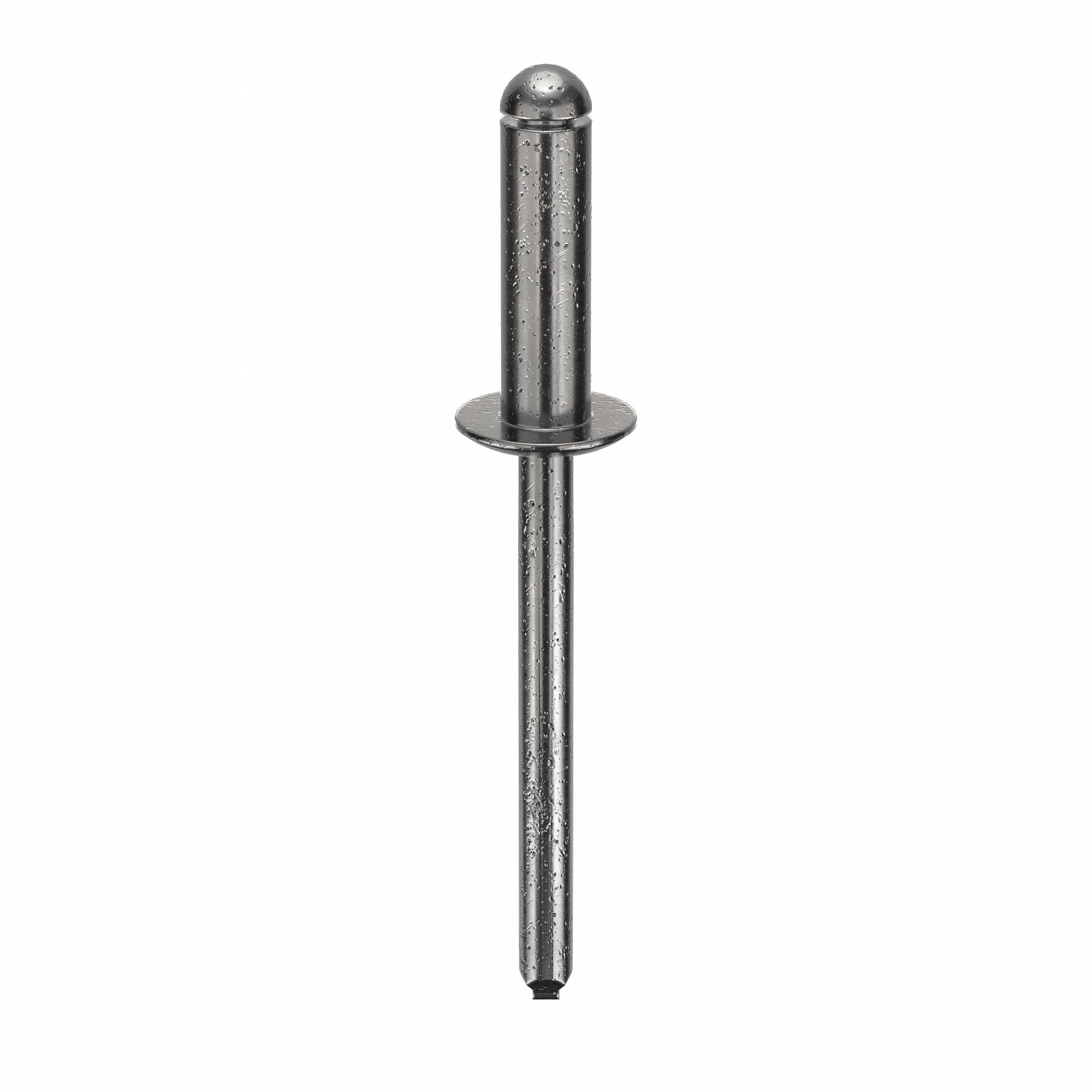 Blind Rivet, 2 in L, 0.188 in dia, PK250: Inch, 2 in Overall Lg, 5/8 in Body Lg, Dome, Steel, 250 PK