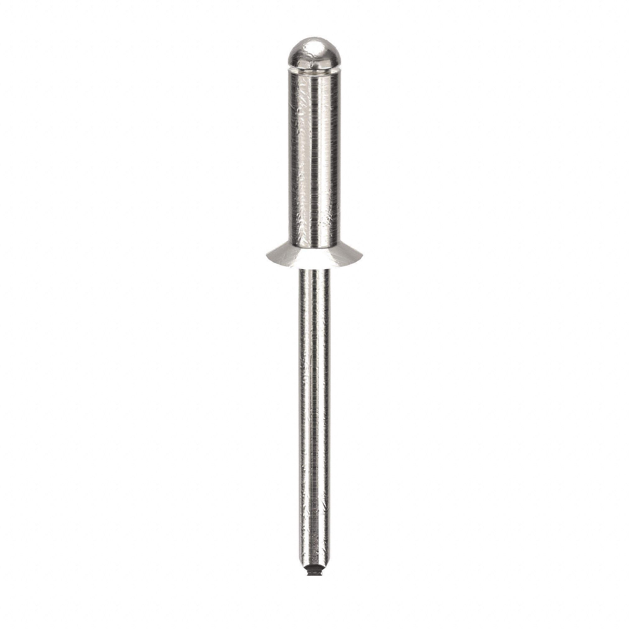 Blind Rivet, 2 in L, 0.188 in dia, PK250: Inch, 2 in Overall Lg, 5/8 in Body Lg, Countersunk, 250 PK