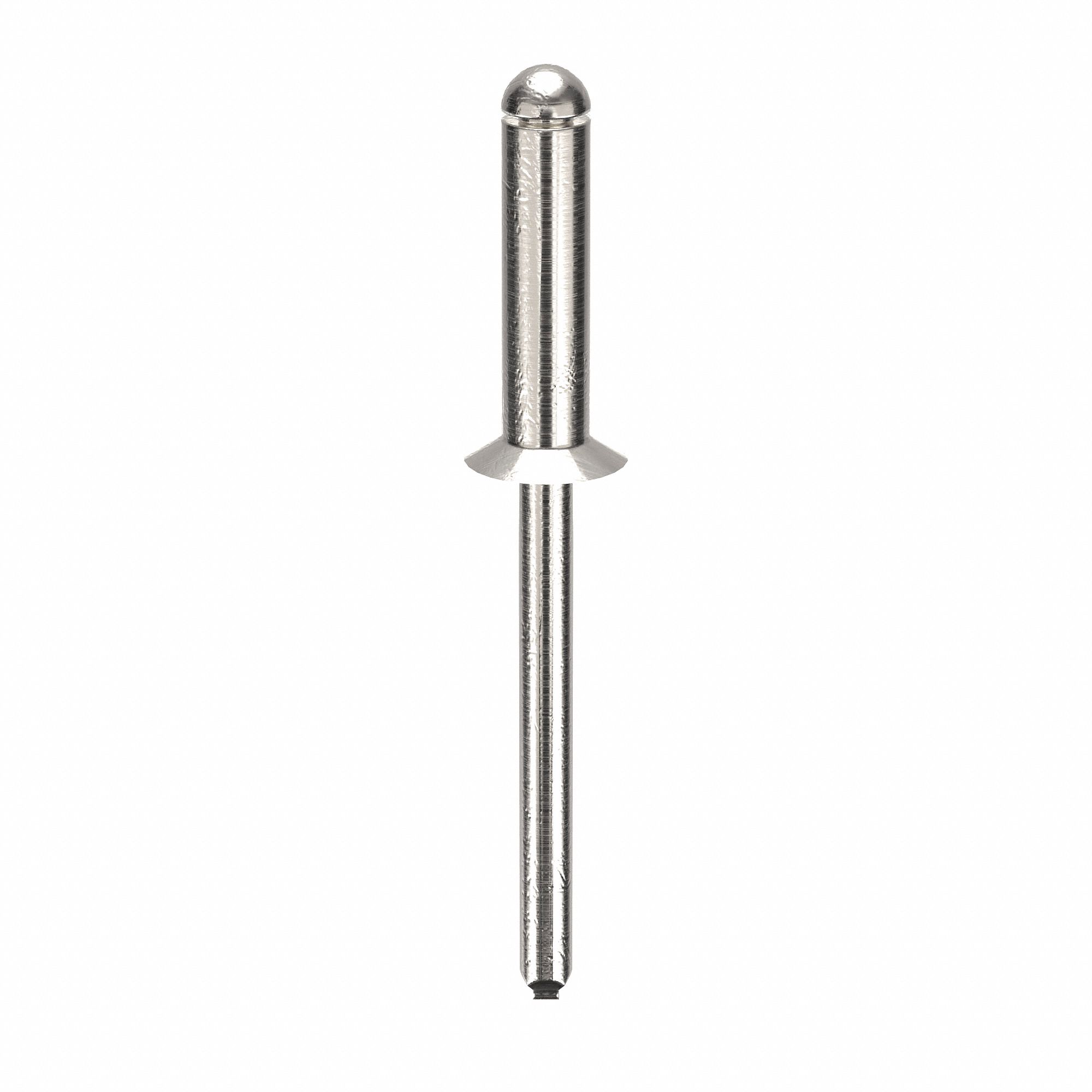 Blind Rivet, 2 in L, 0.188 in dia, PK250: Inch, 2 in Overall Lg, 11/16 in Body Lg, Countersunk, 250 PK