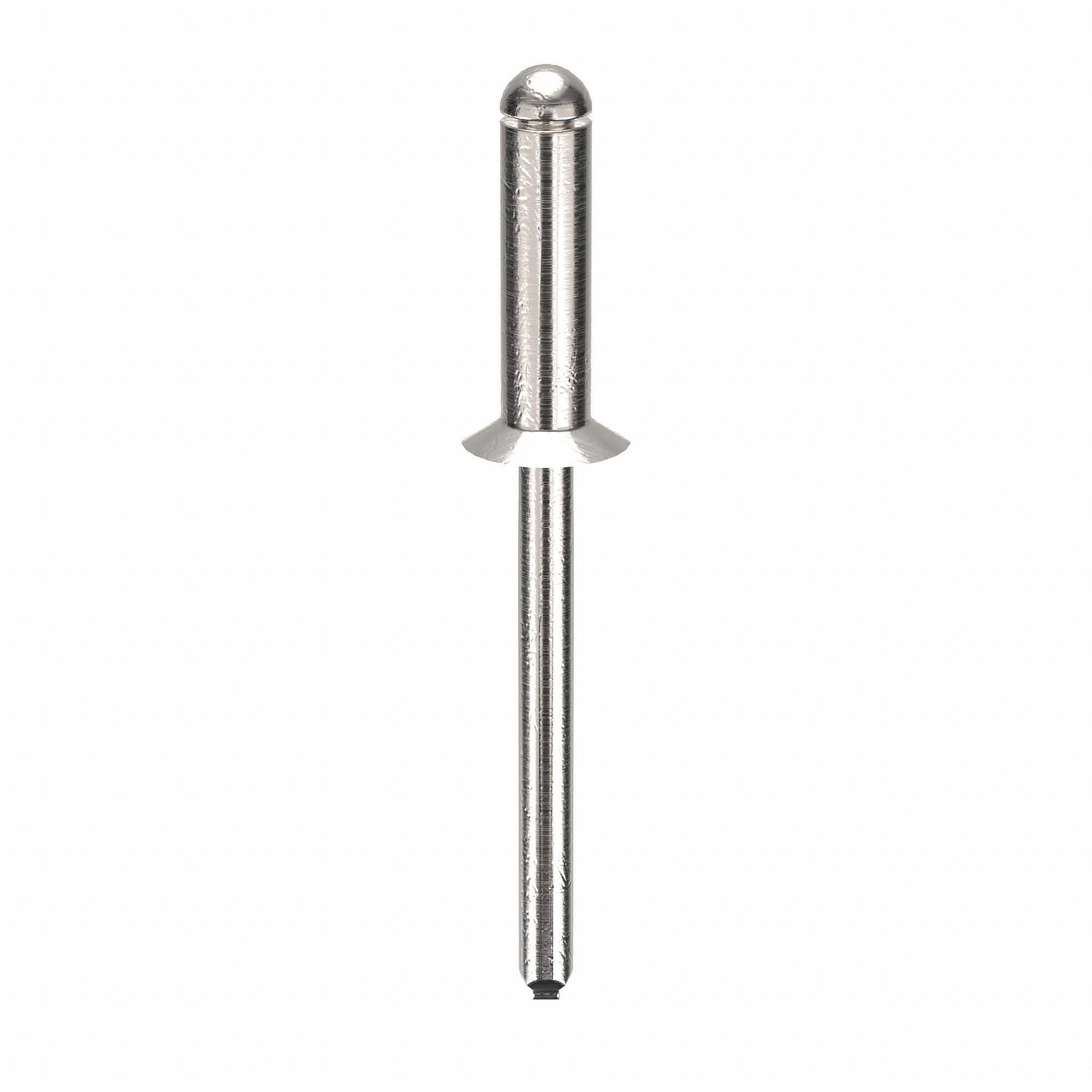 Blind Rivet, 2 in L, 0.188 in dia, PK250: Inch, 2 in Overall Lg, 5/8 in Body Lg, Countersunk, 250 PK