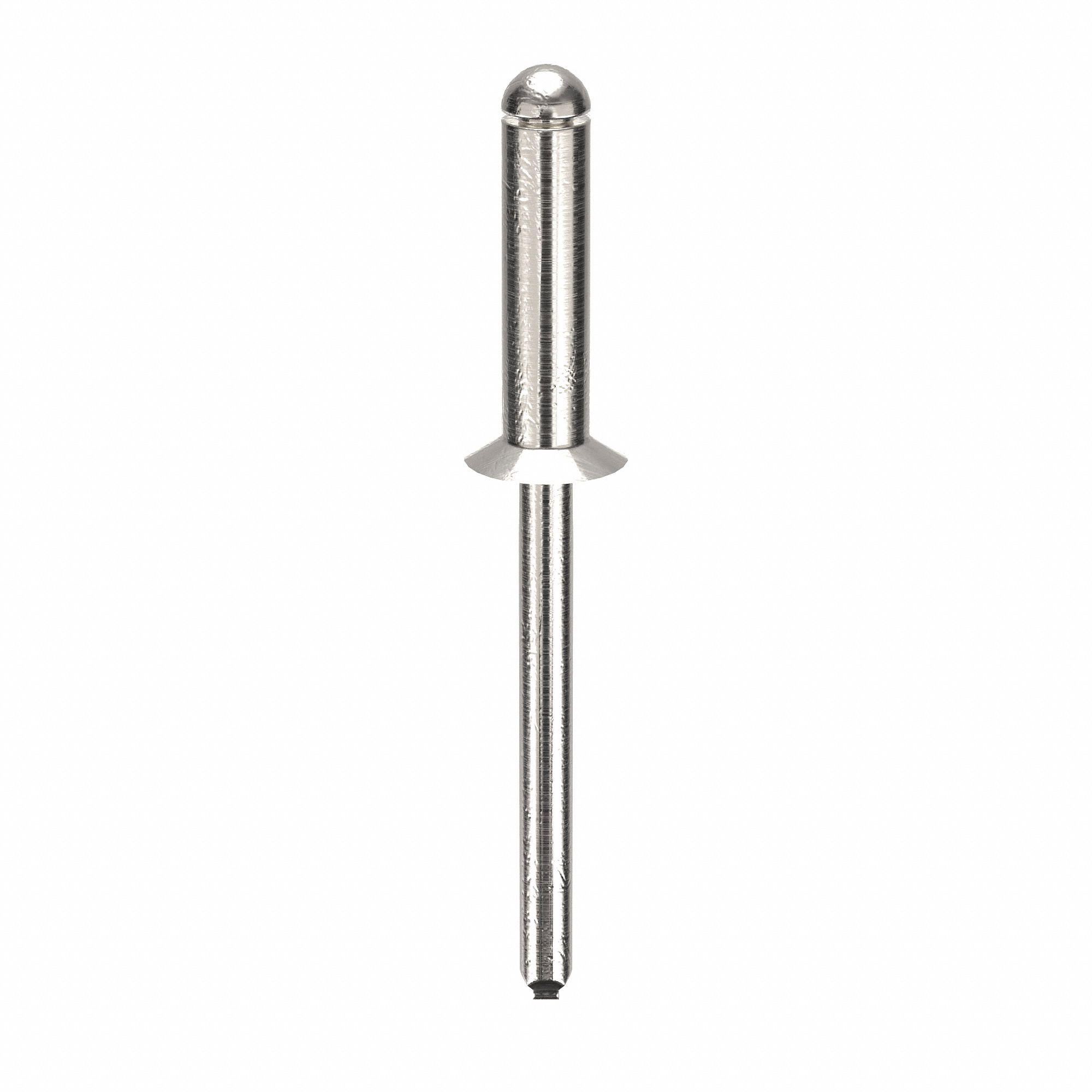 Blind Rivet, 2 in L, 0.188 in dia, PK250: Inch, 2 in Overall Lg, 11/16 in Body Lg, Countersunk, 250 PK