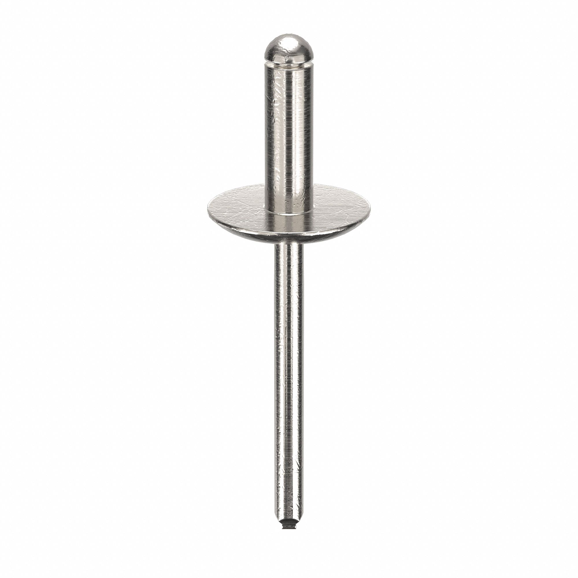 Blind Rivet, 2 in L, 0.188 in dia, PK250: Inch, 2 in Overall Lg, 9/16 in Body Lg, Flanged, 250 PK