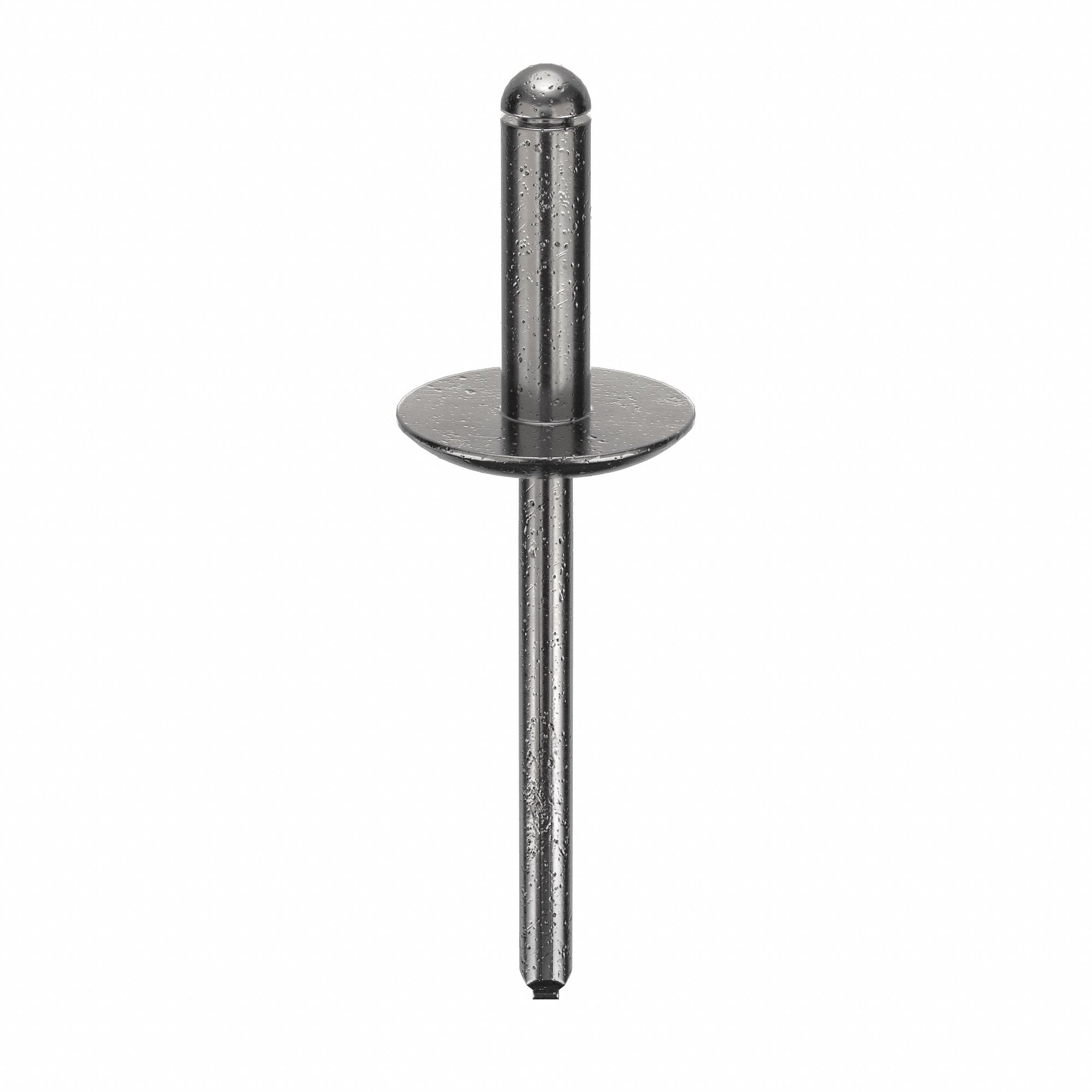 Blind Rivet, 2 in L, 0.188 in dia, PK250: Inch, 2 in Overall Lg, 5/8 in Body Lg, Flanged, Steel, 250 PK