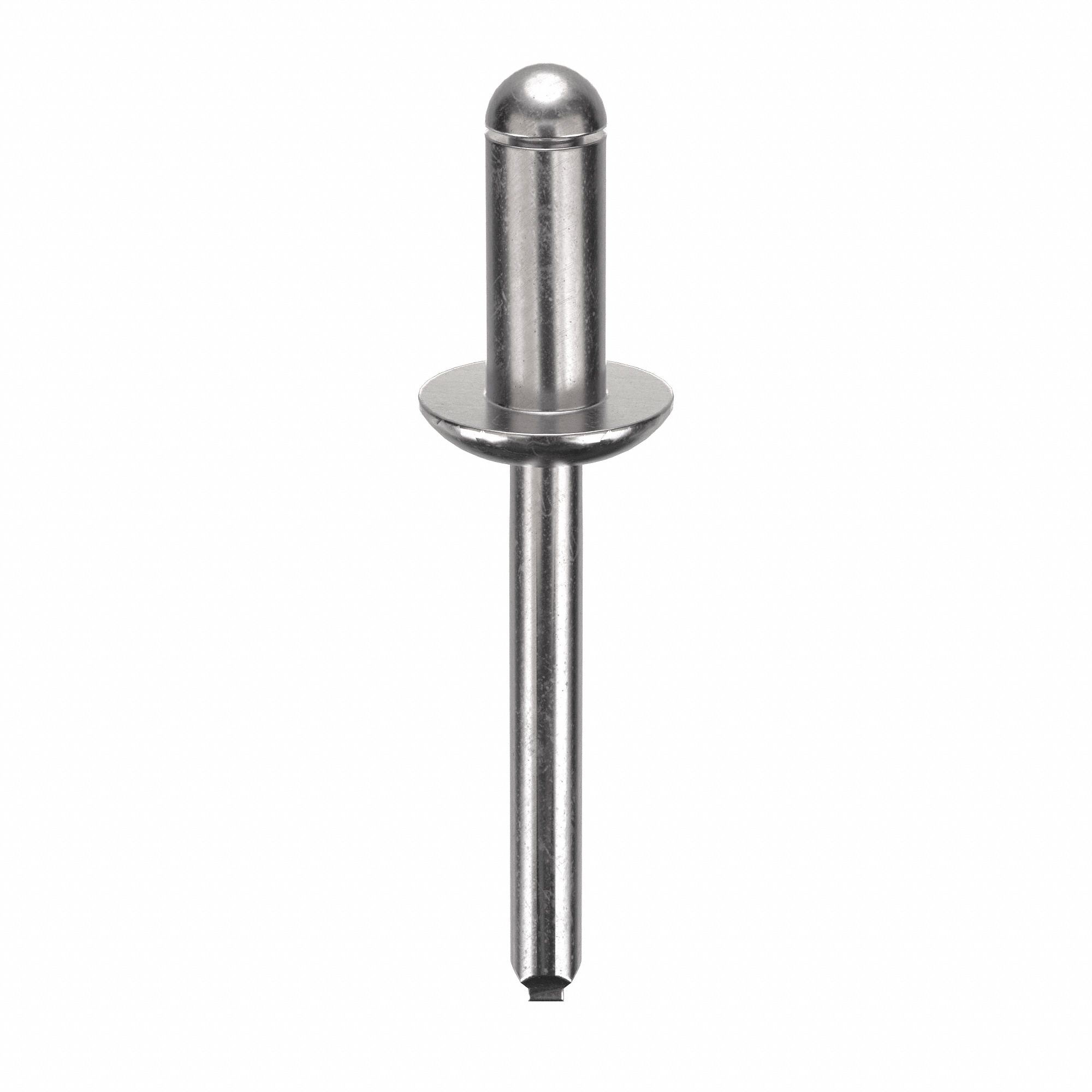 Blind Rivet, 2 in L, 0.25 in dia, PK100: Inch, 2 in Overall Lg, 9/16 in Body Lg, Structural, 100 PK