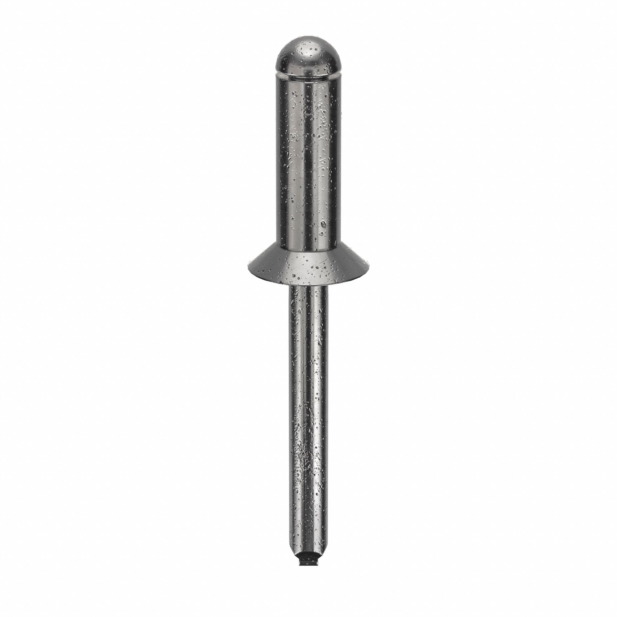 Blind Rivet, 2 in L, 0.25 in dia, PK100: Inch, 2 in Overall Lg, 21/32 in Body Lg, Structural, 100 PK