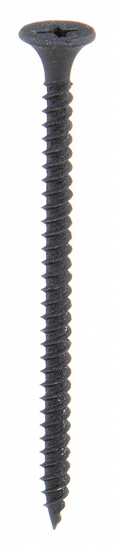 DRYWALL SCREWS, SIZE #8, 3 IN L, PHOSPHATE, STEEL, BUGLE, PHILLIPS, 200 PK